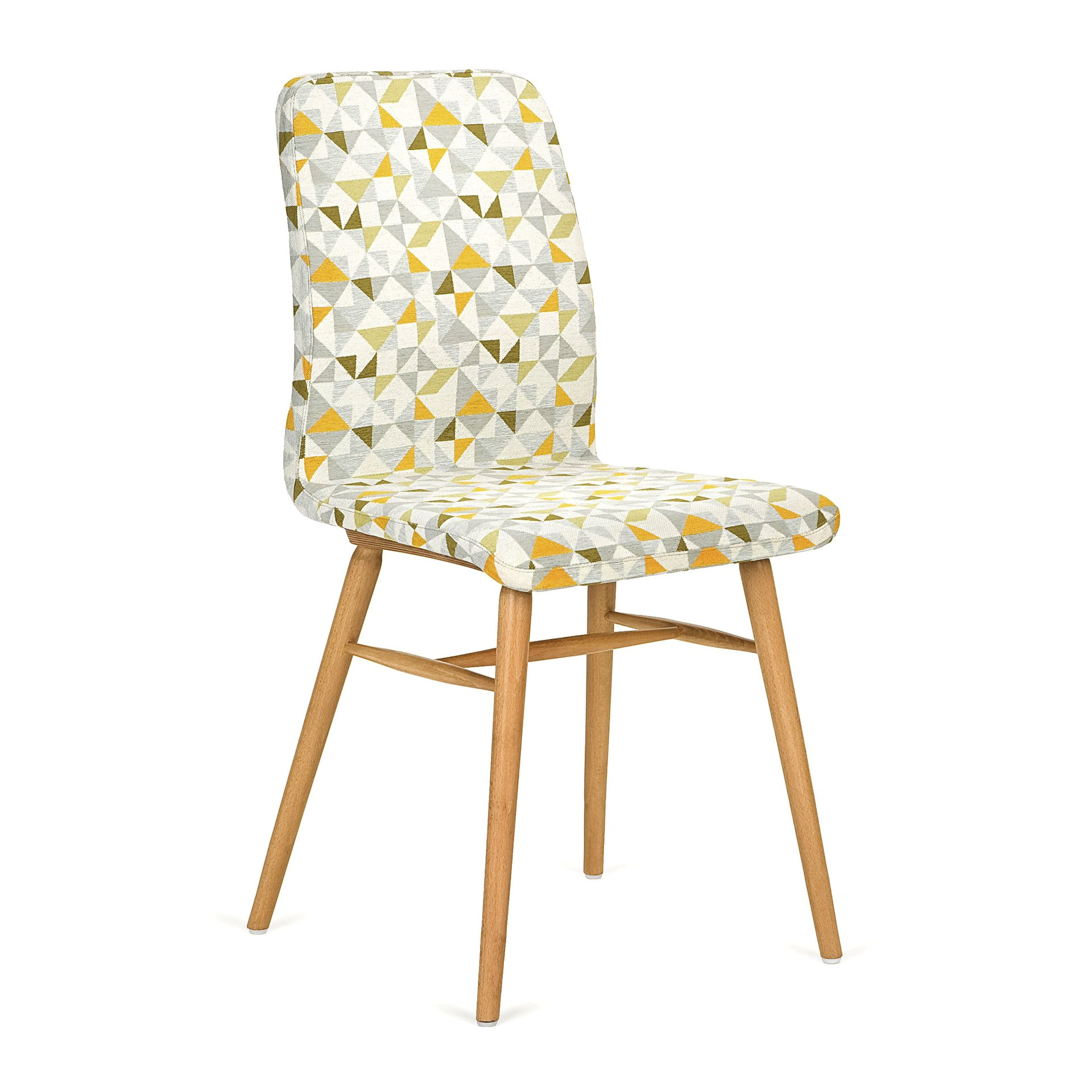 Silla de madera con respaldo curvado y carcasa maciza o acolchada A-2094
