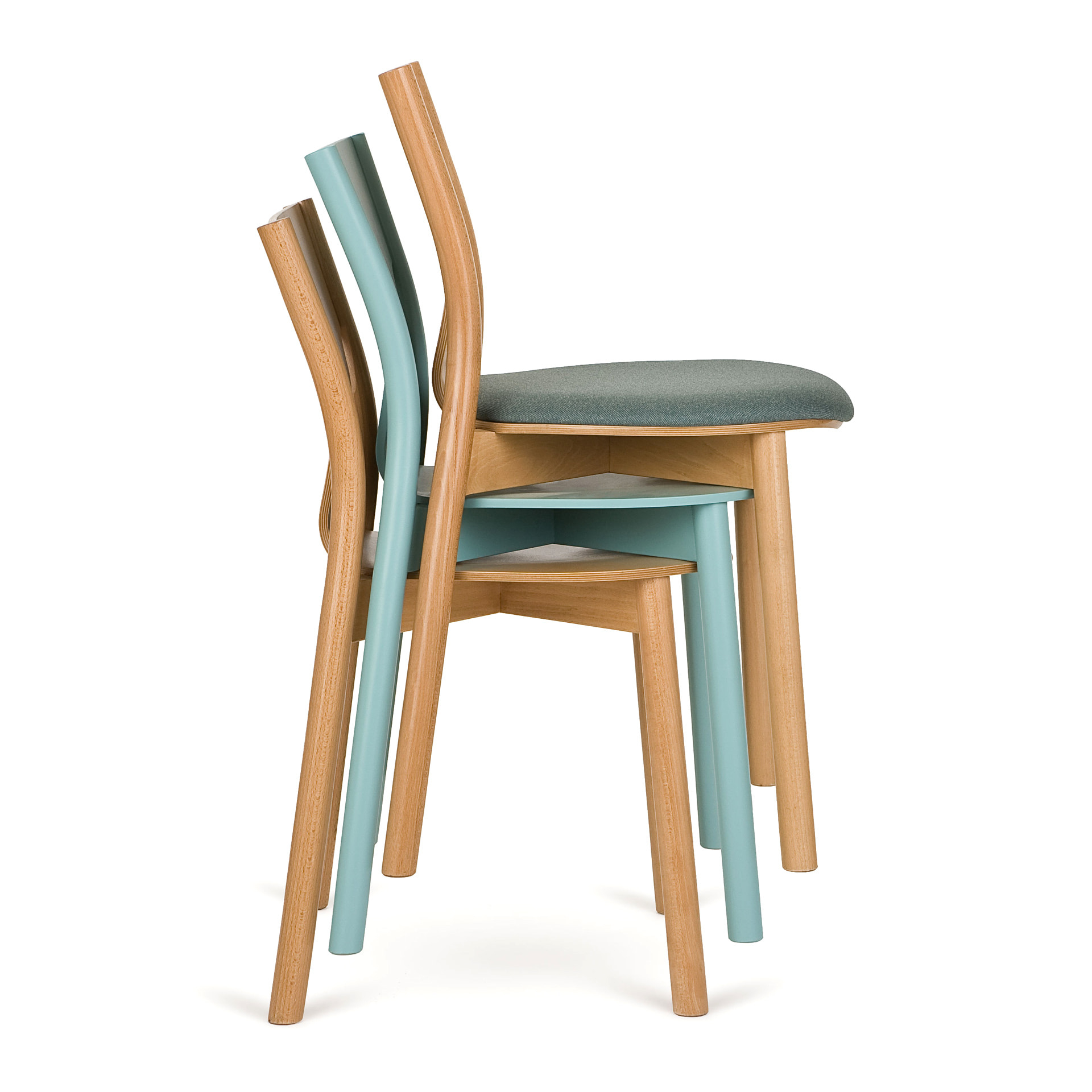 Wooden chair with solid or upholstered seat A-2160 Tolo