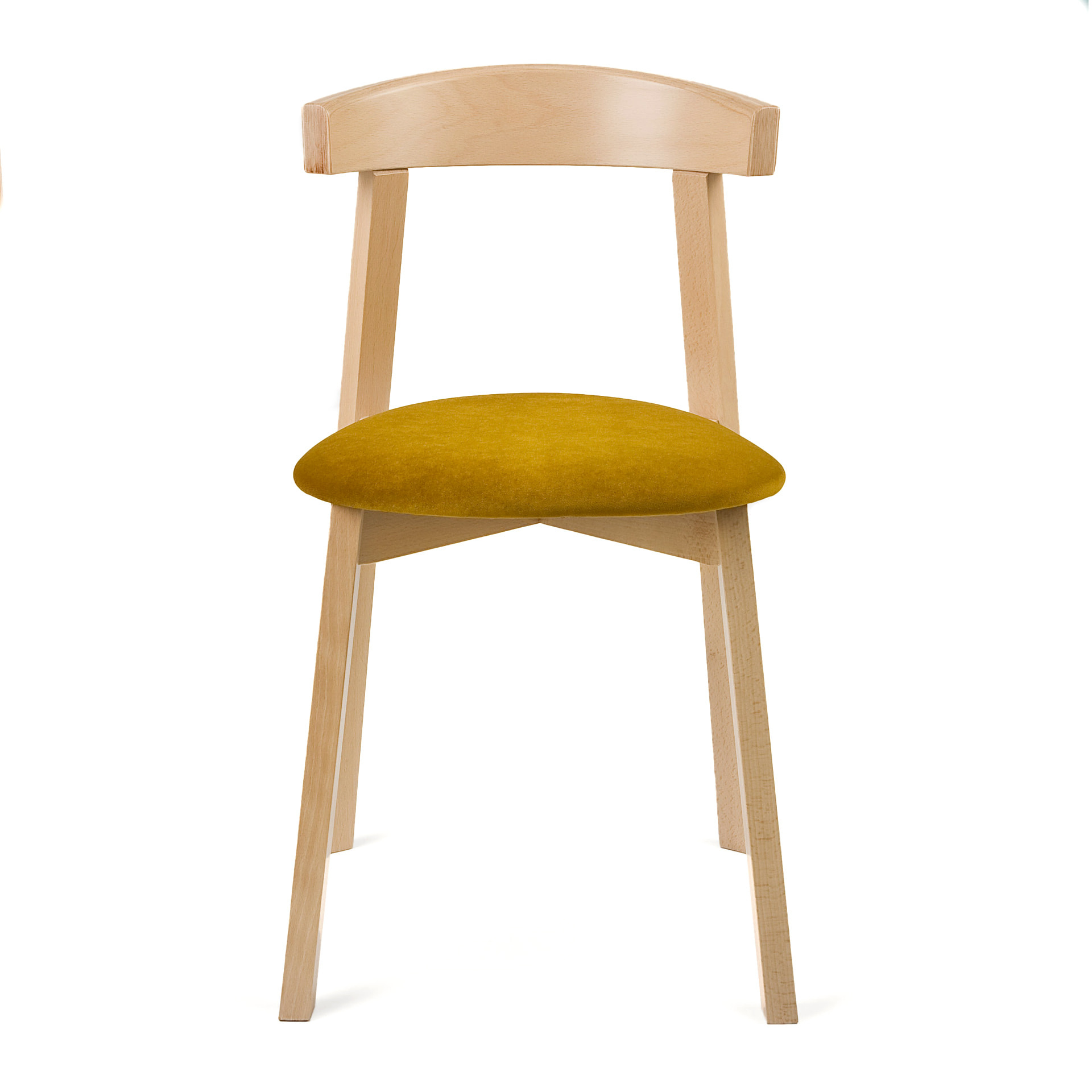 Silla de madera con asiento macizo o acolchado A-2920 UXI