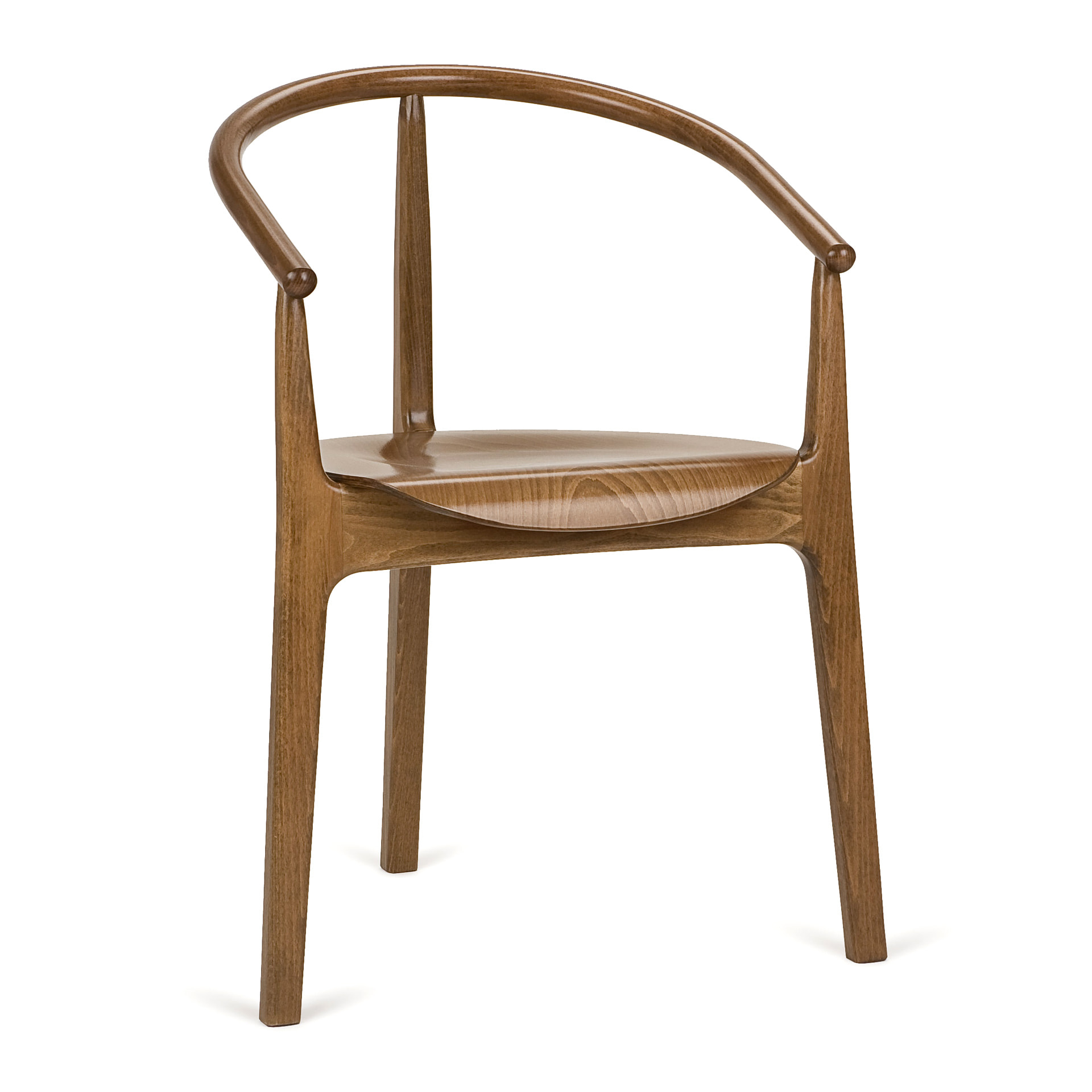 Beech chair with three legs B-2940 EVO