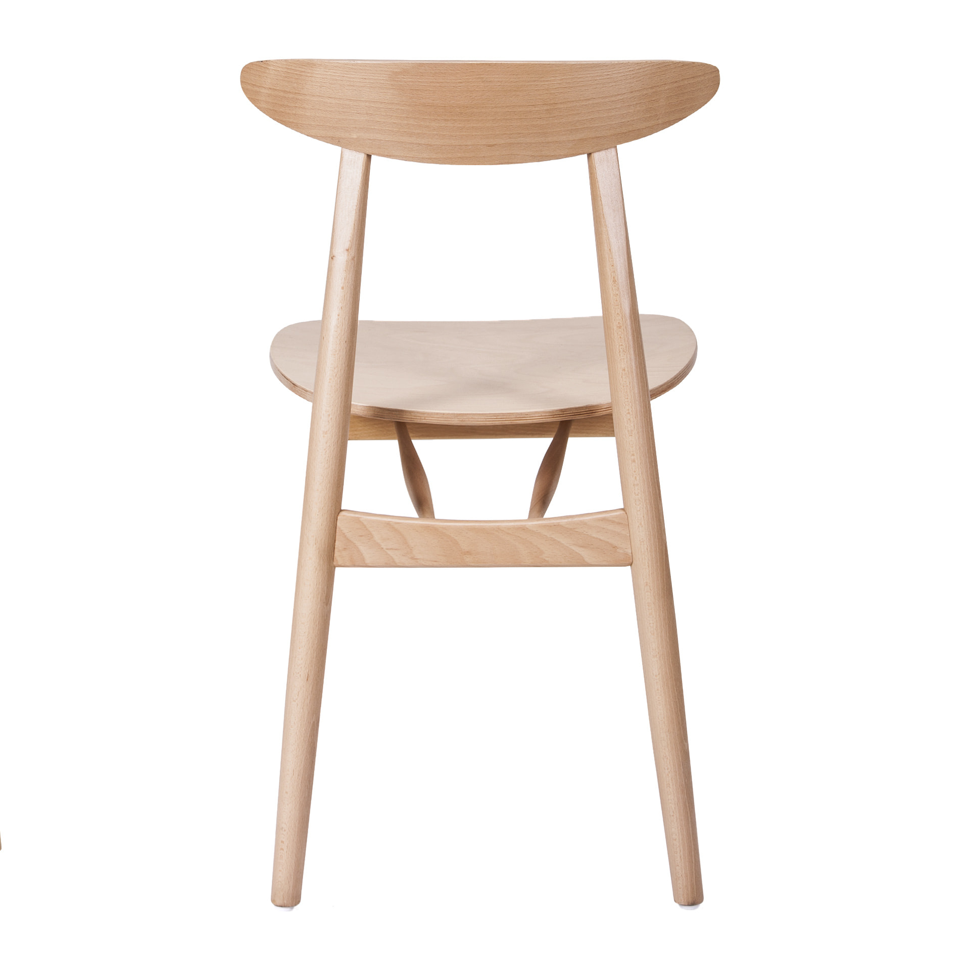 Silla de madera con asiento macizo o tapizado A-4100
