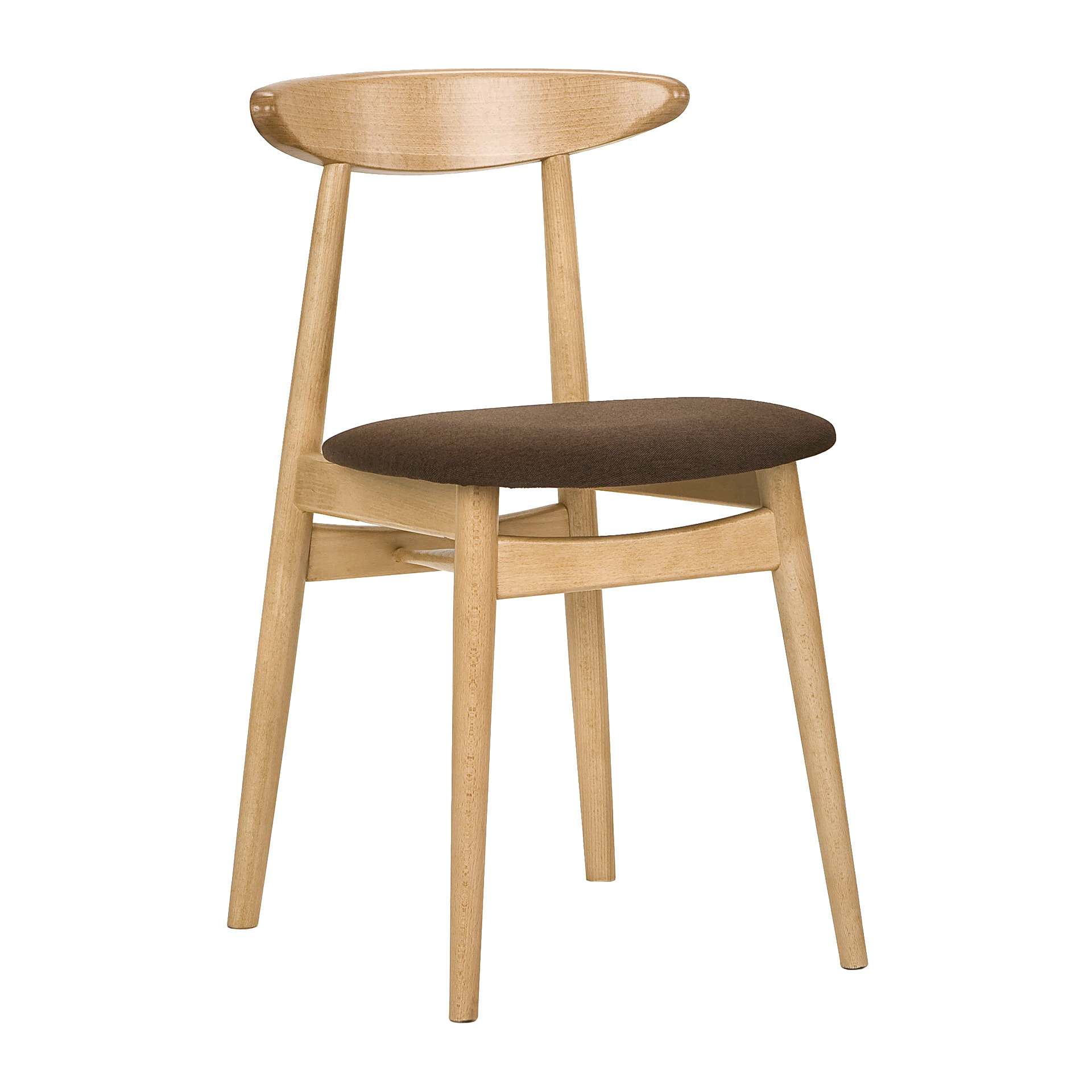 Silla de madera con asiento macizo o tapizado A-4100