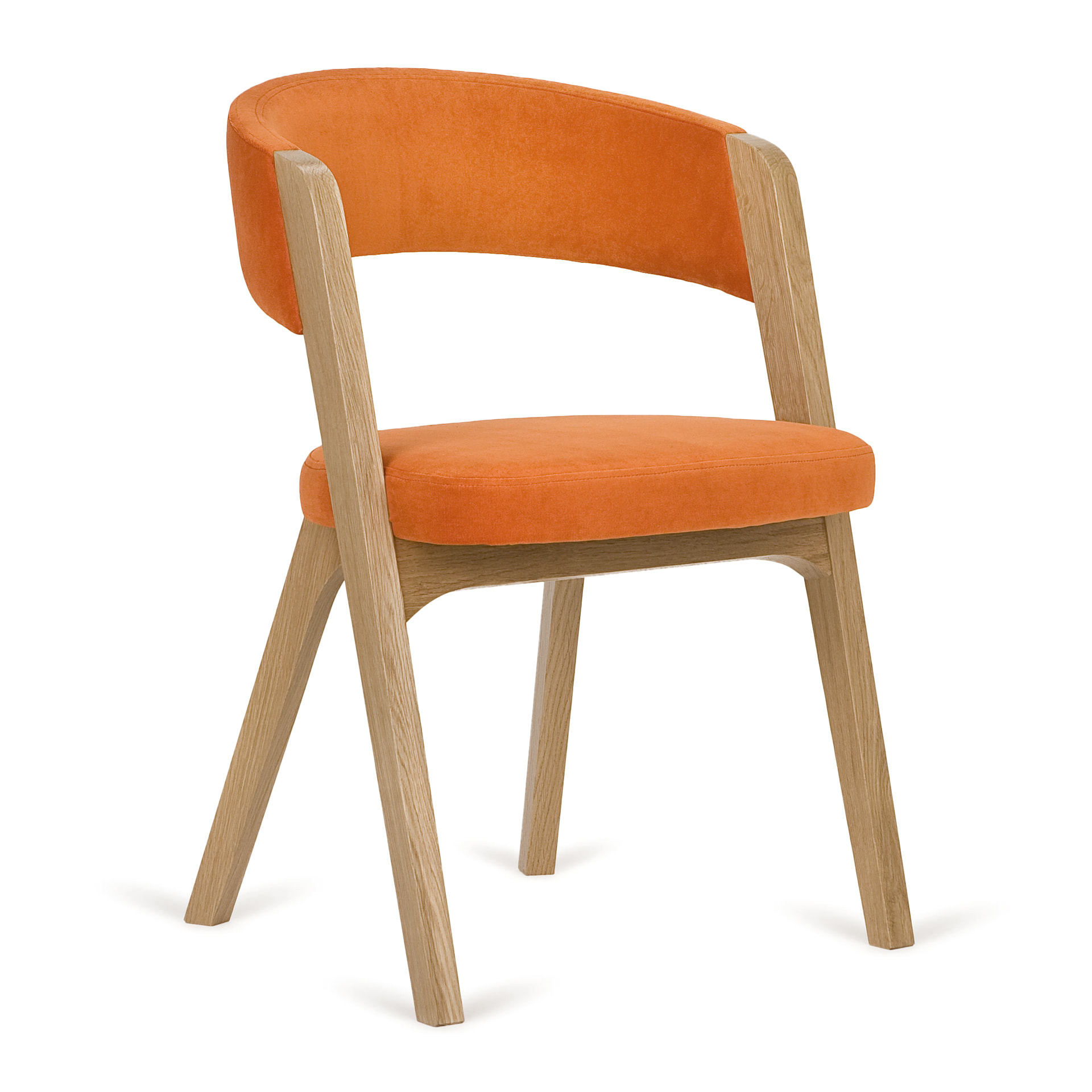 Upholstered wooden chair