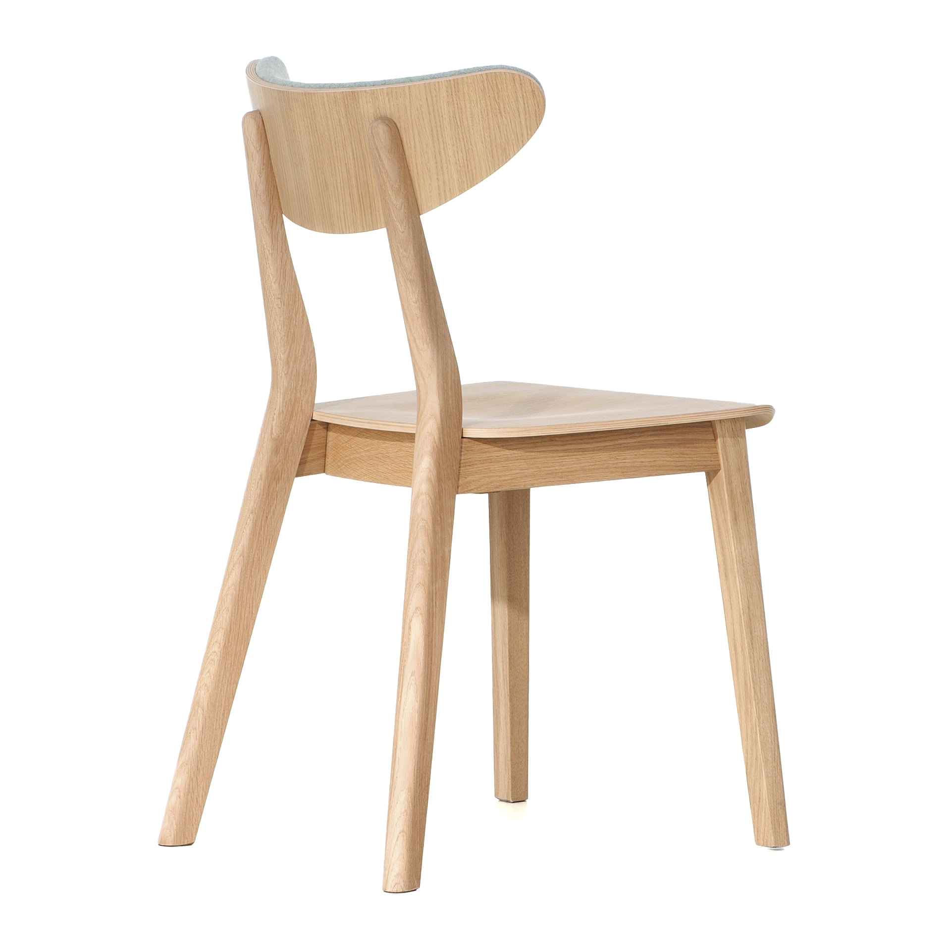 Wooden chair with upholstered back A-4239 Lof