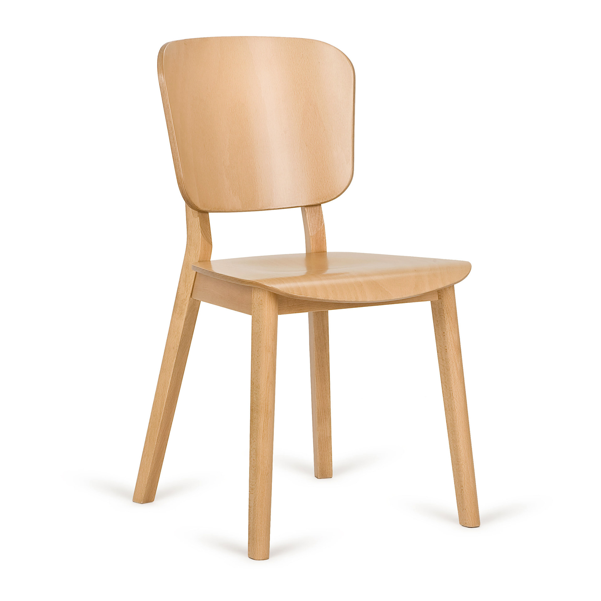 Wooden chair with solid or upholstered seat A-4281 Lof