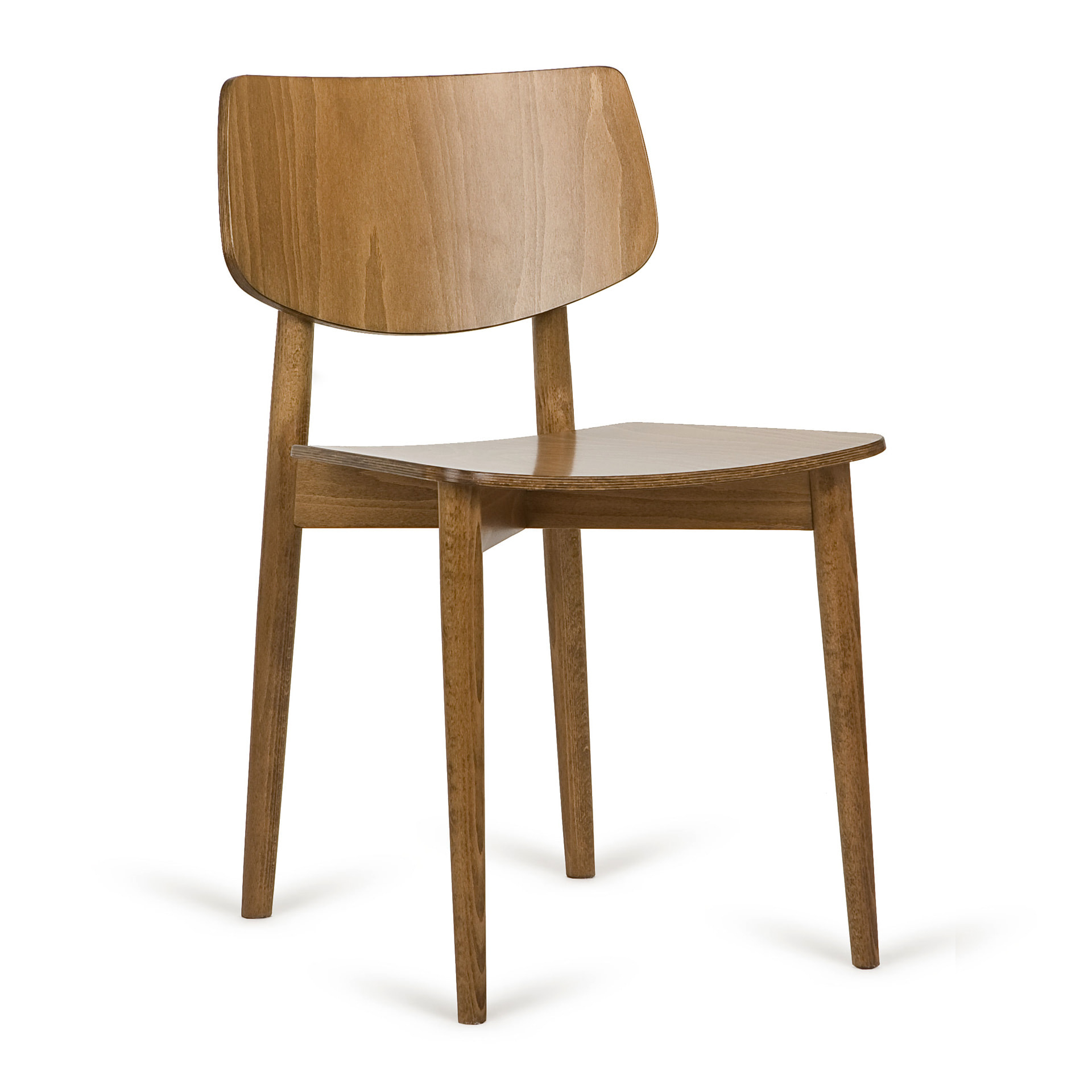 Silla de madera con asiento macizo o tapizado A-4351 UVU
