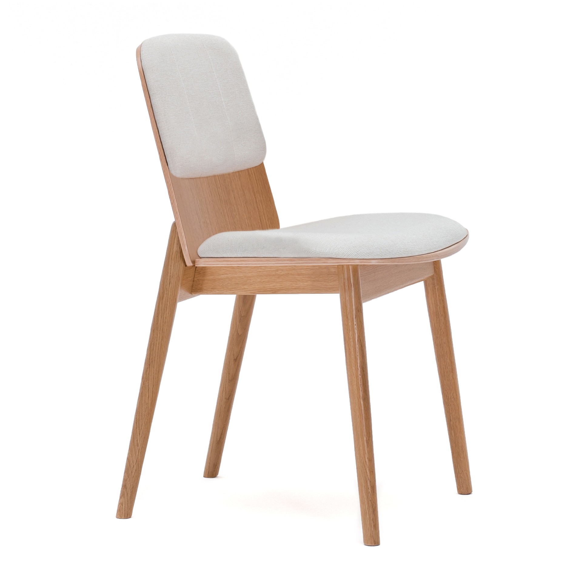 Wooden fully upholstered chair