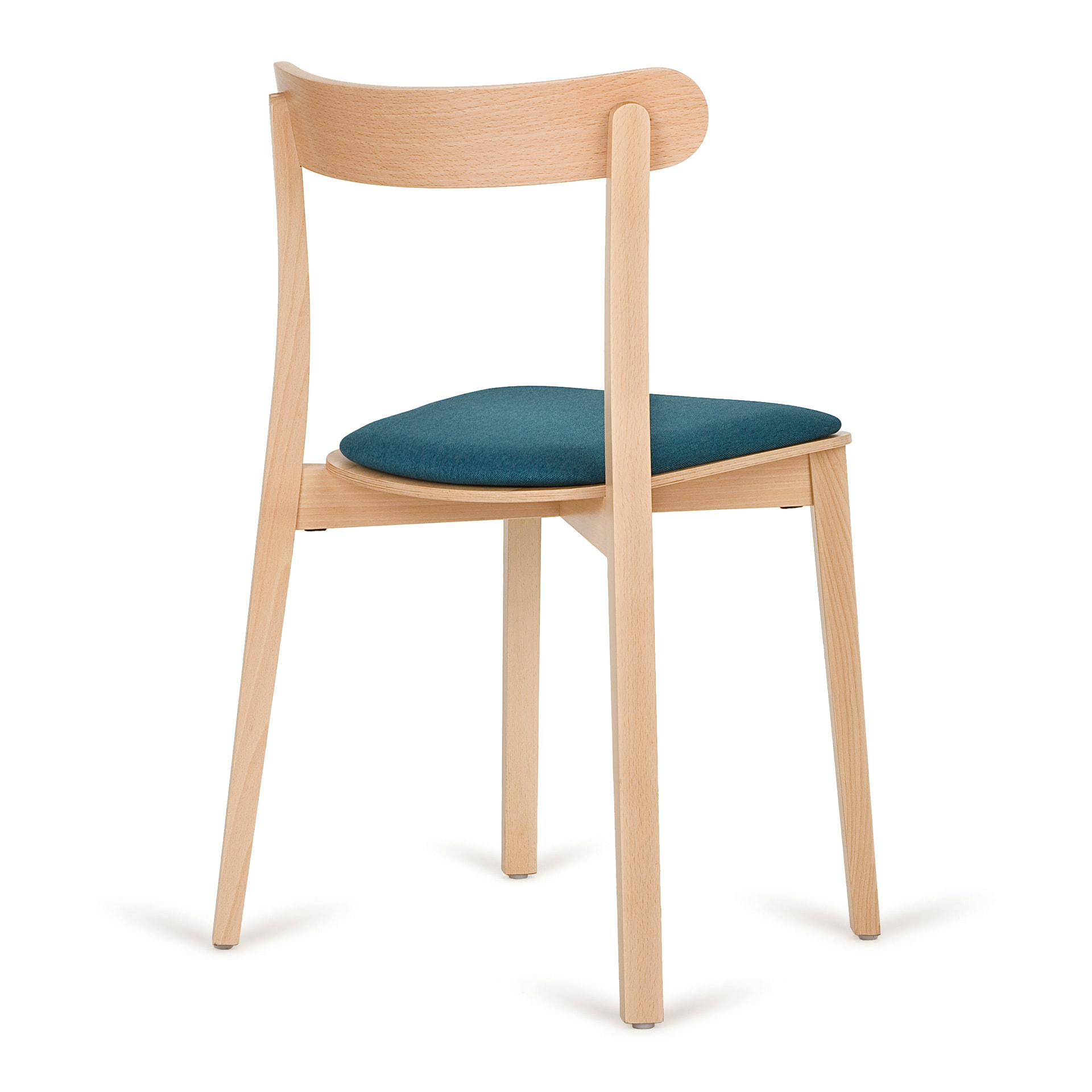 Silla de madera con asiento macizo o acolchado A-4420 Icho