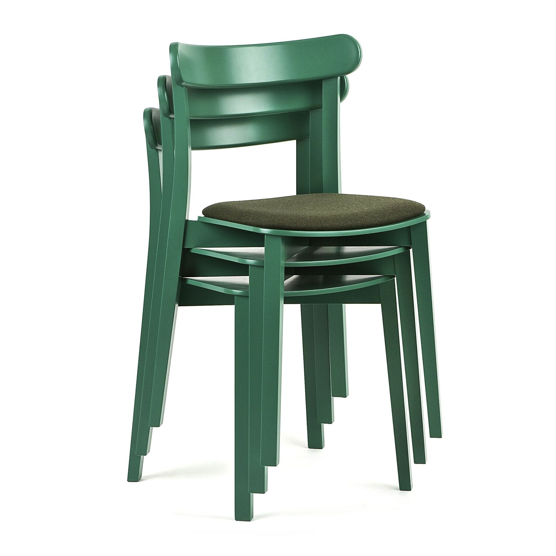 Silla de madera con asiento macizo o acolchado A-4420 Icho