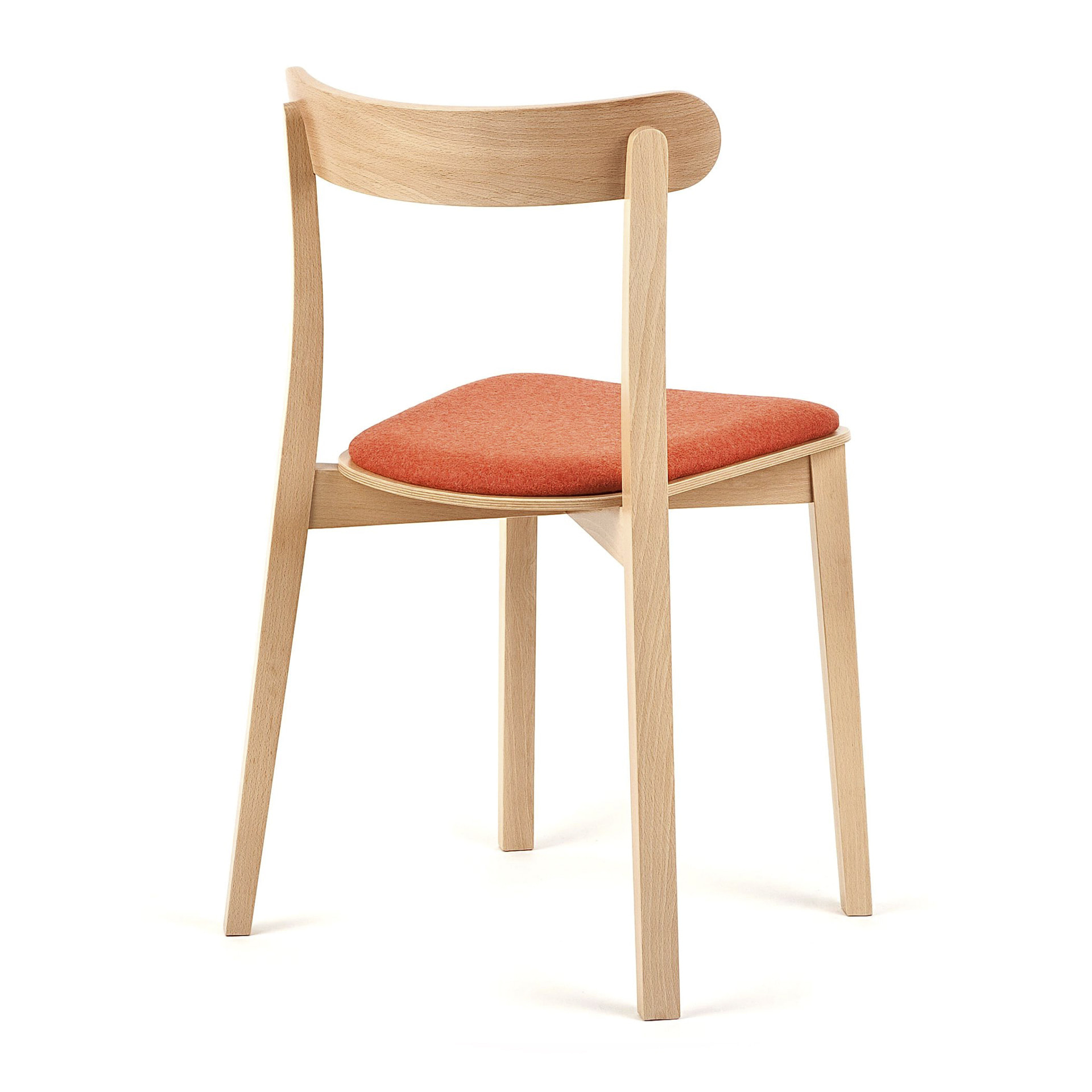 Silla de madera con asiento macizo o acolchado A-4420 Icho