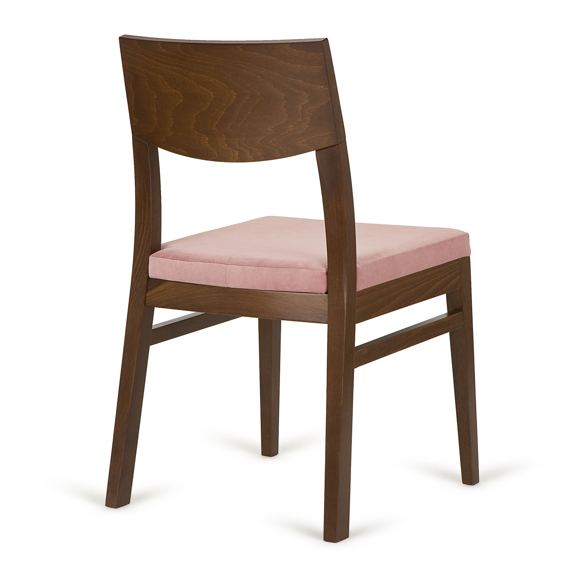 Silla de madera con asiento tapizado A-4570