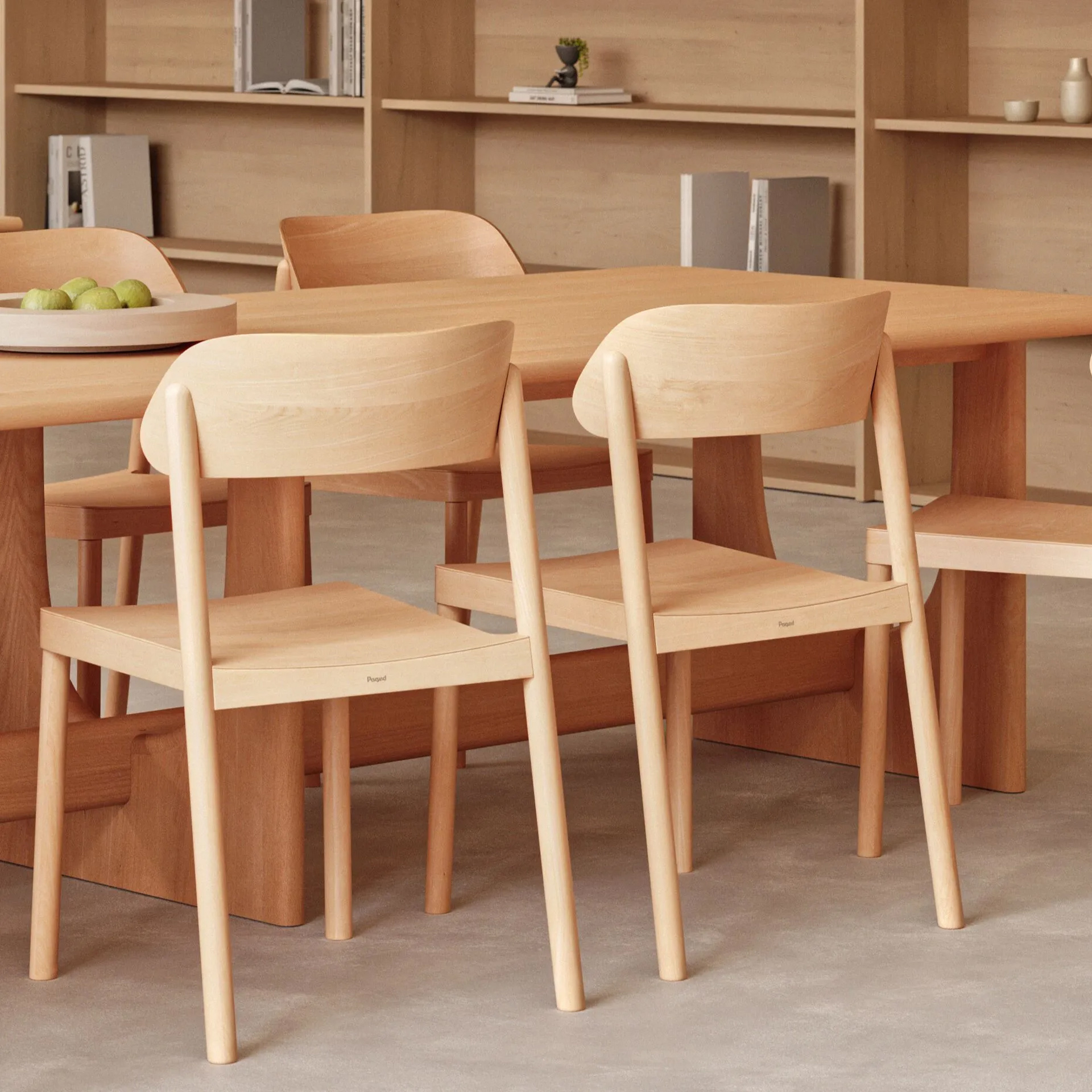 Wooden chair with solid or upholstered seat A-4590 Nimm