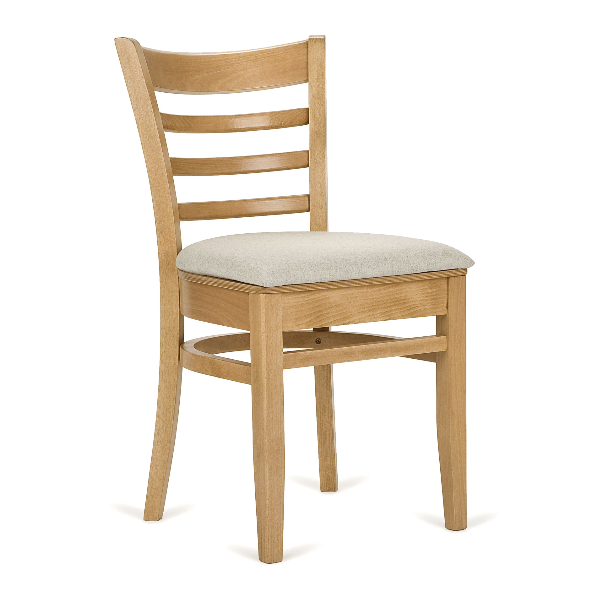 Silla de madera con respaldo en escalera A-5200