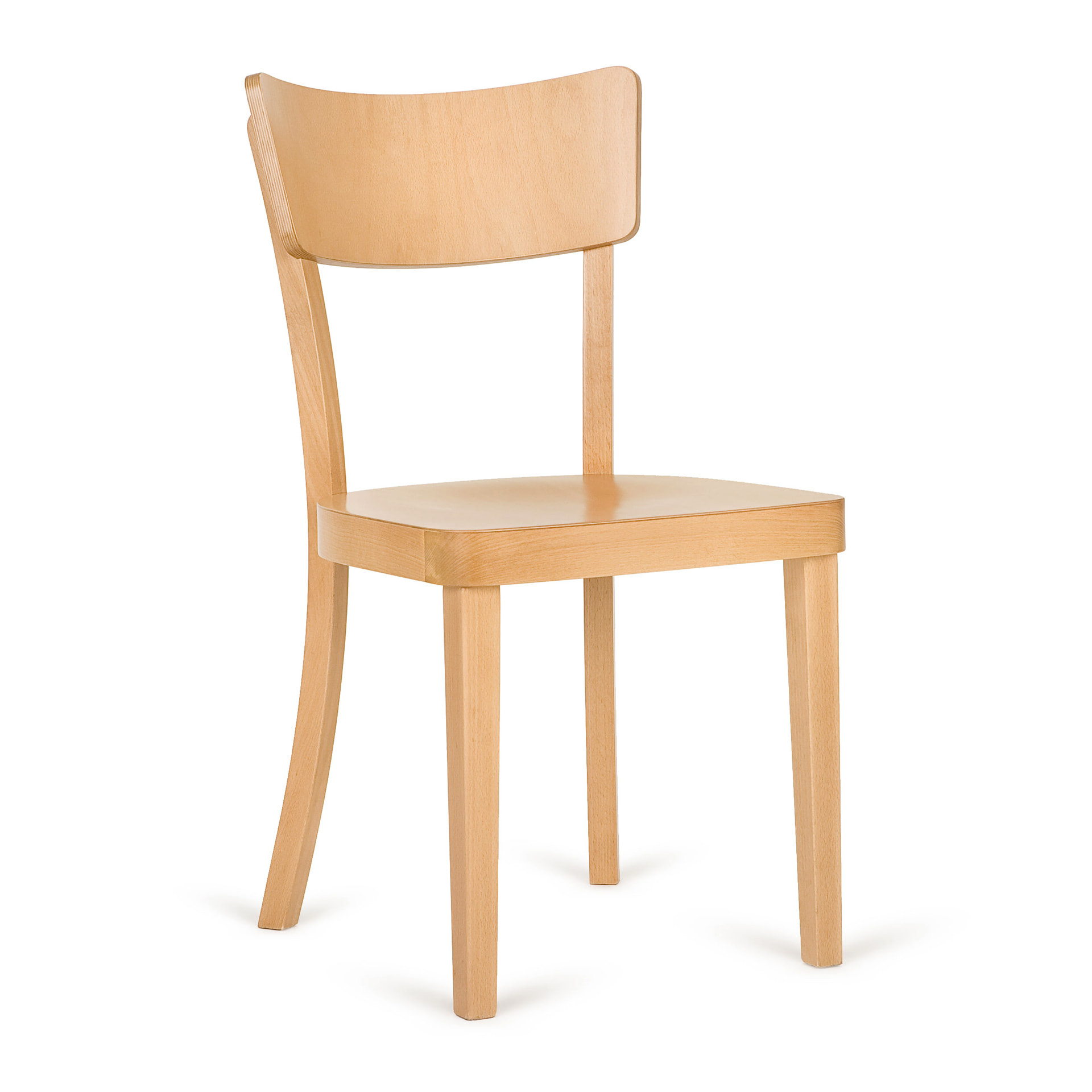 Beech dining chair with solid or upholstered seat A-5550