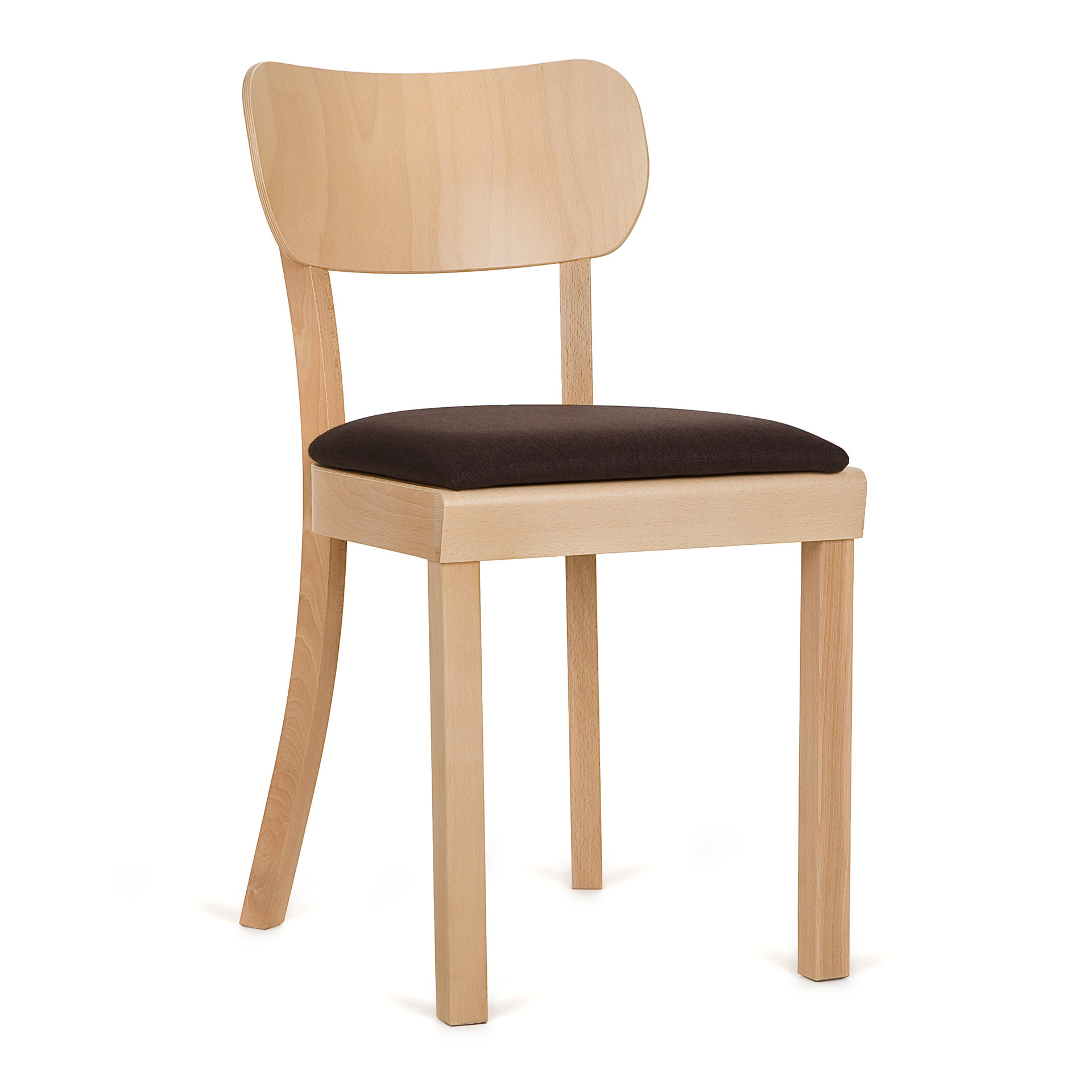 Beech dining chair with solid or upholstered seat A-6620