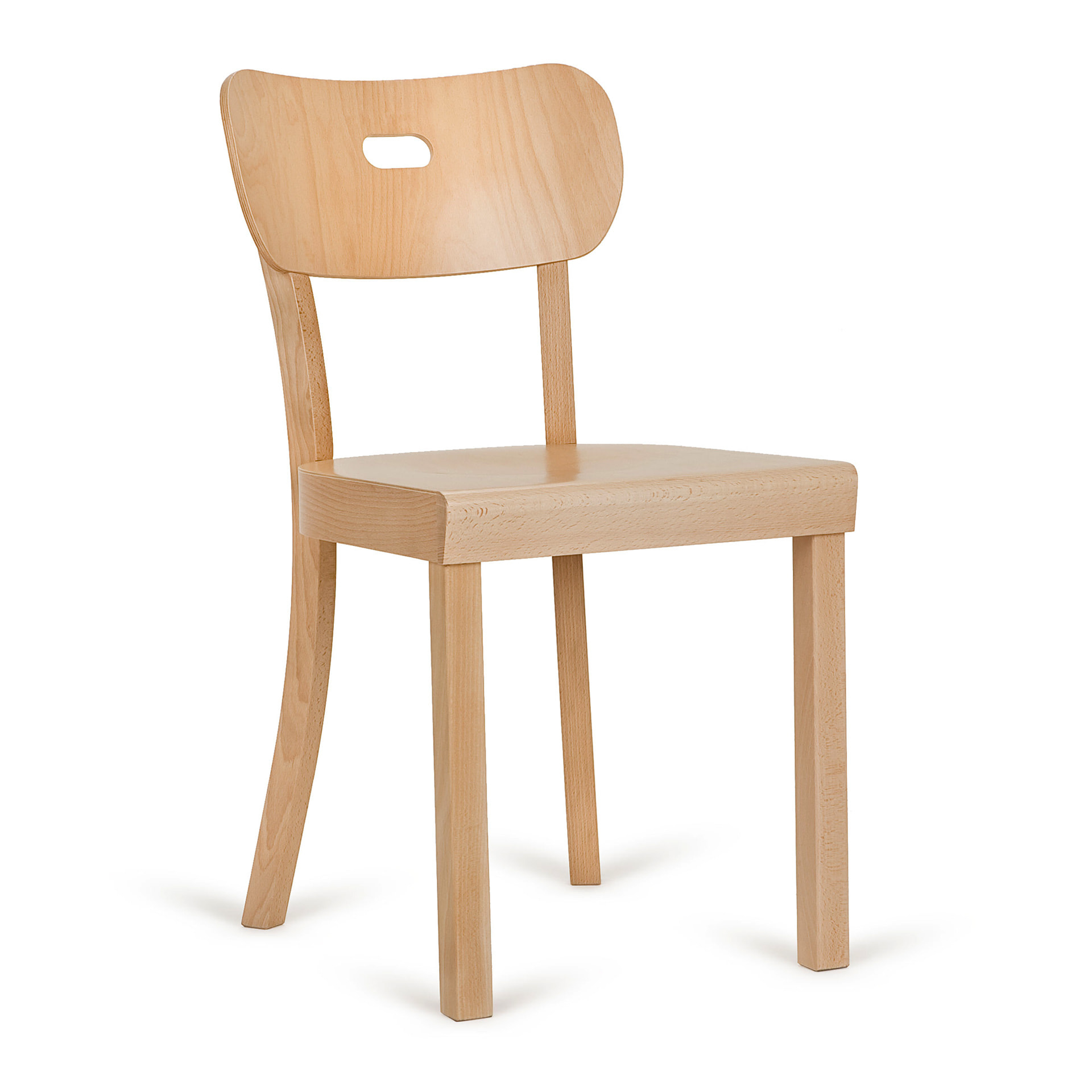 Beech dining chair with solid or upholstered seat A-6621