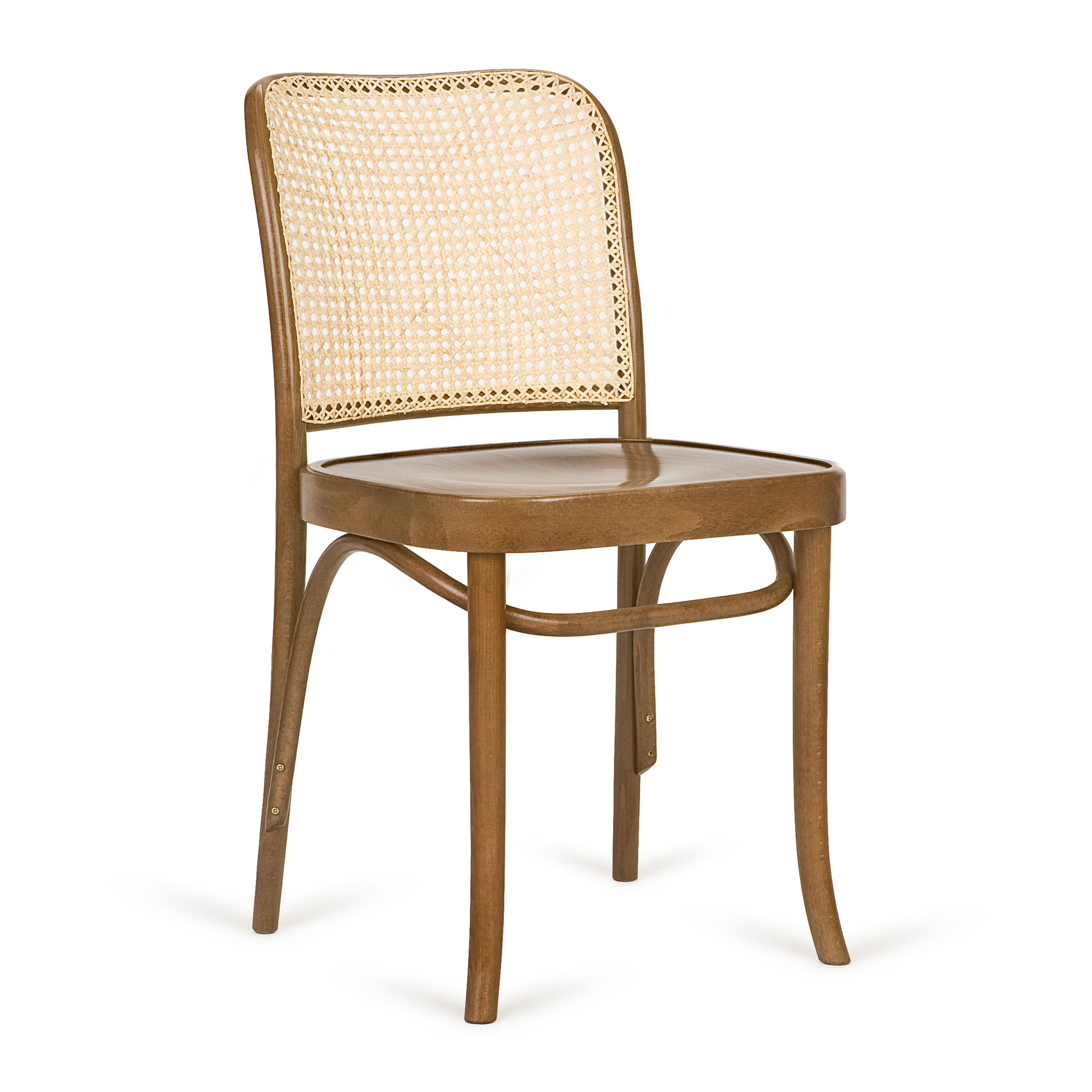Bentwood dining chair with hand made cane back A-8114