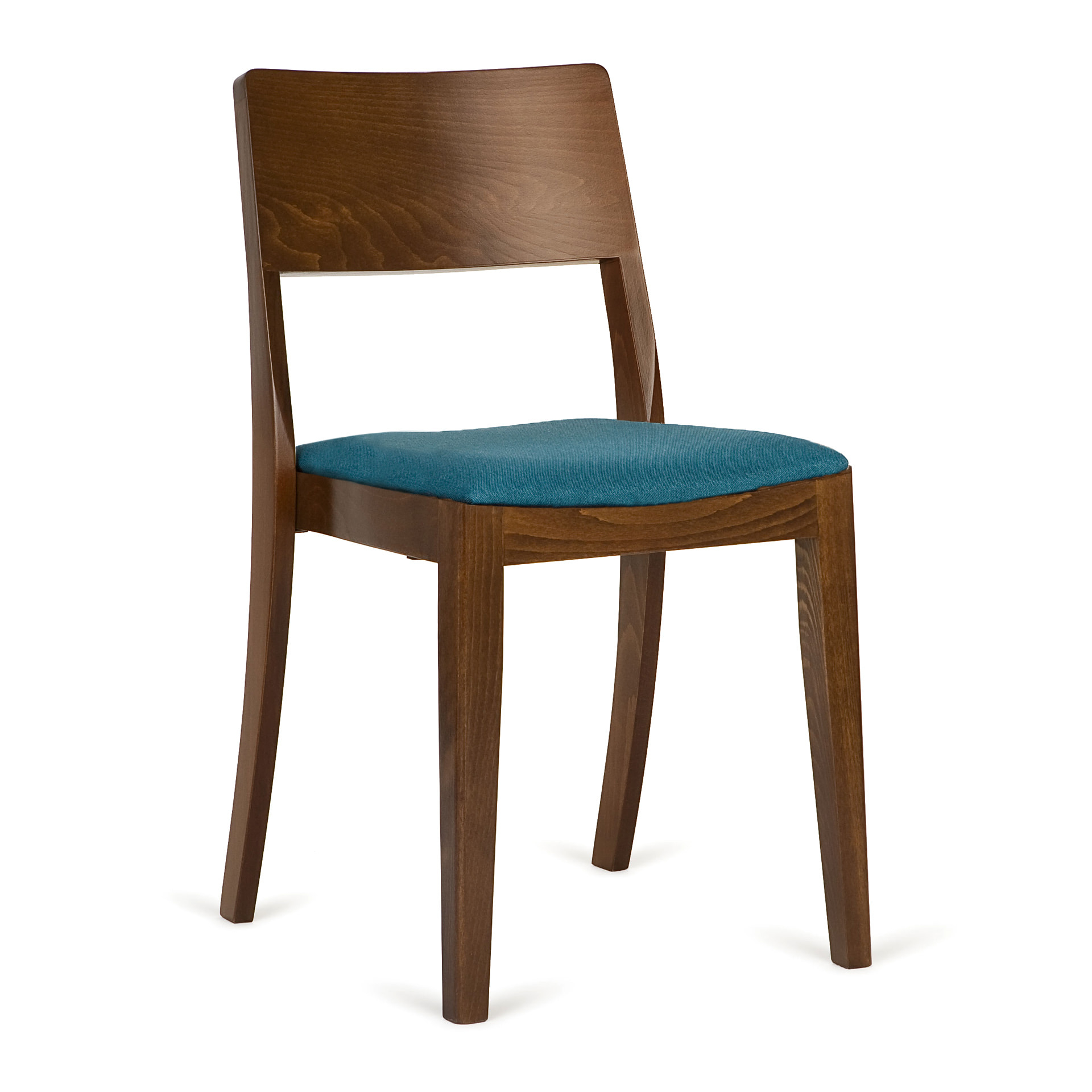 Wooden chair with solid or padded seat