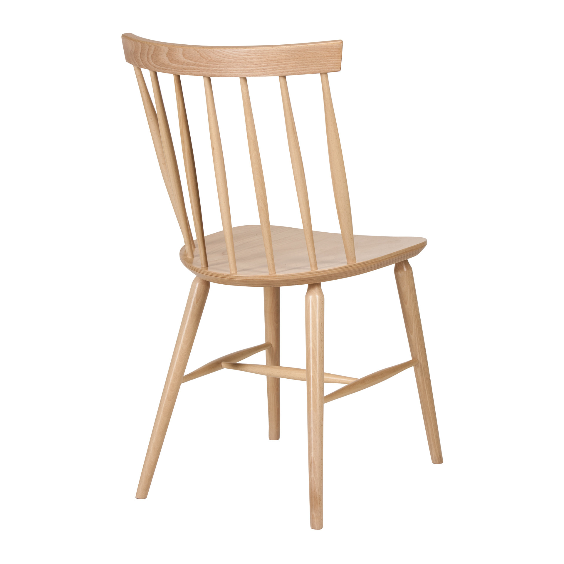 Wooden chair with vertical slat back A-9850 Antilla