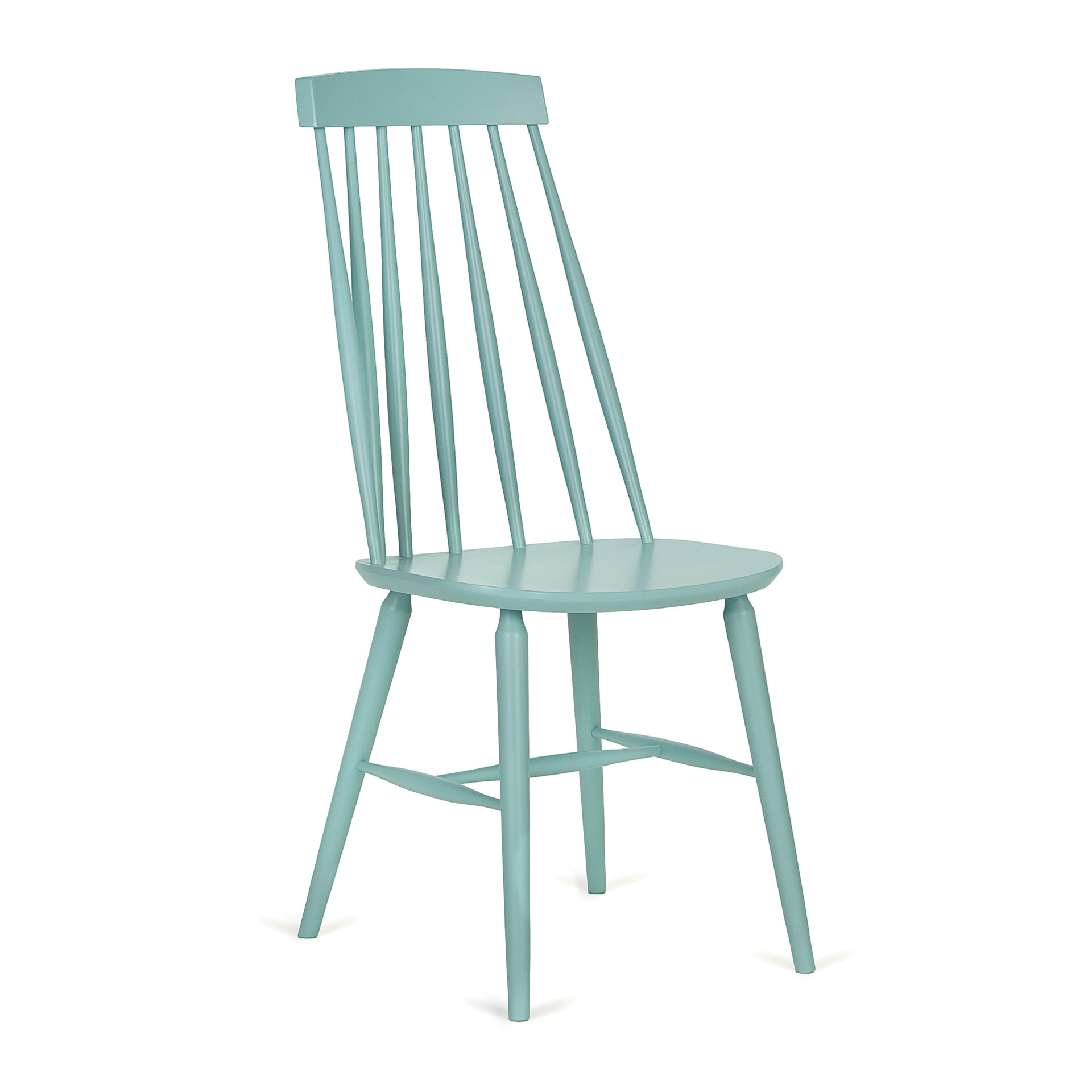 Wooden chair with vertical slat high back A-9880 Antilla