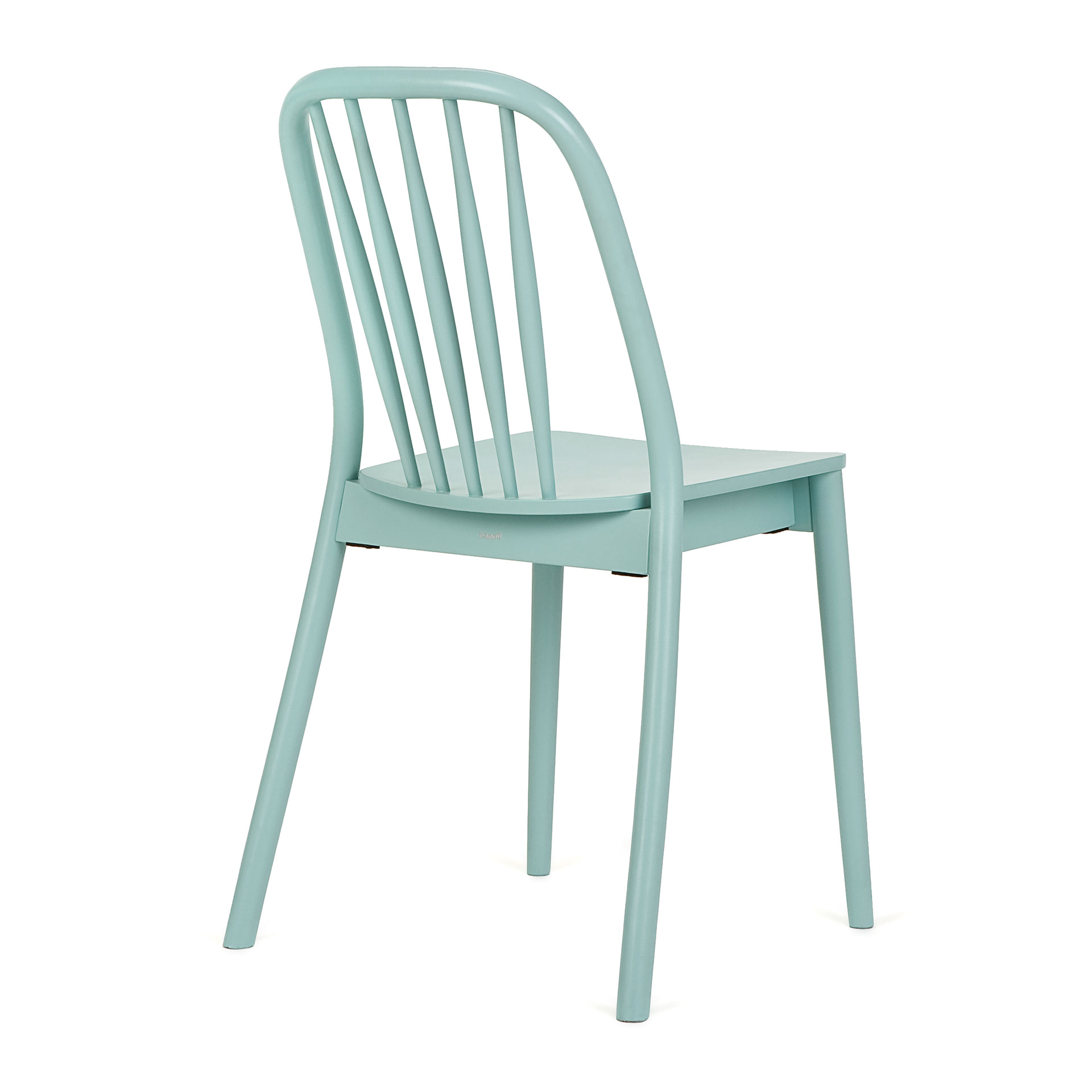 Wooden chair with vertical slat back A-1070 Aldo