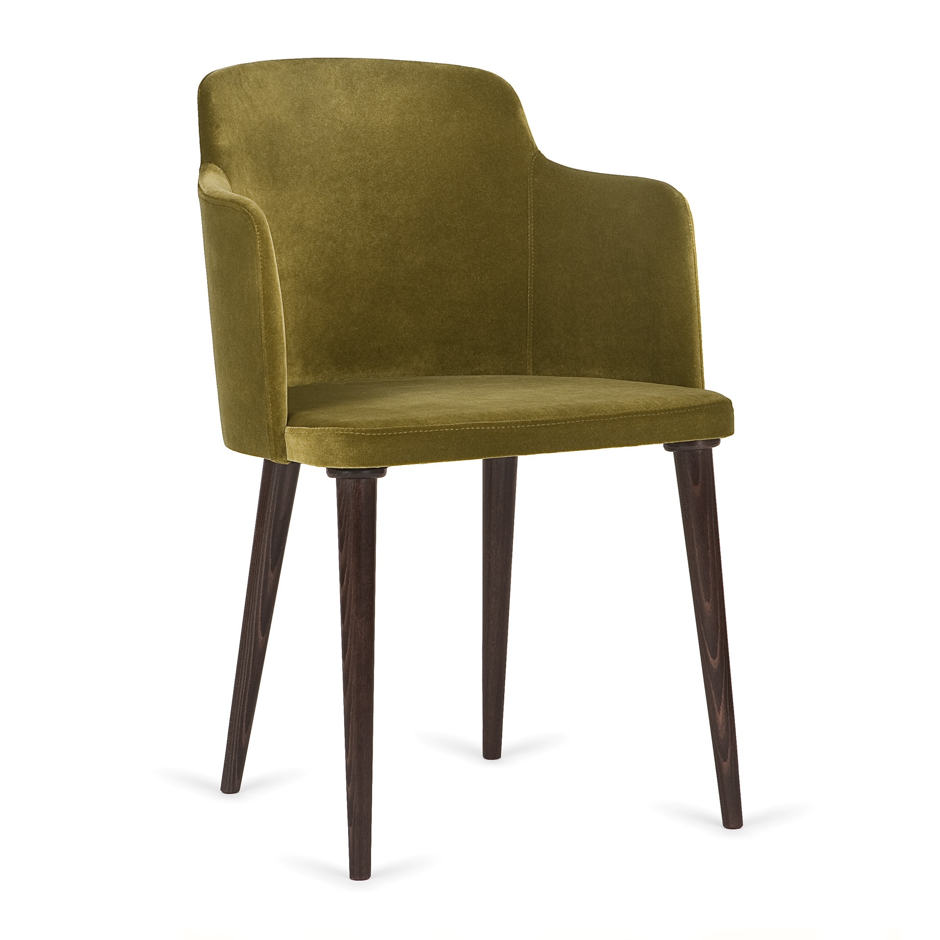 Fully upholstered wooden armchair B-0200 Lagom