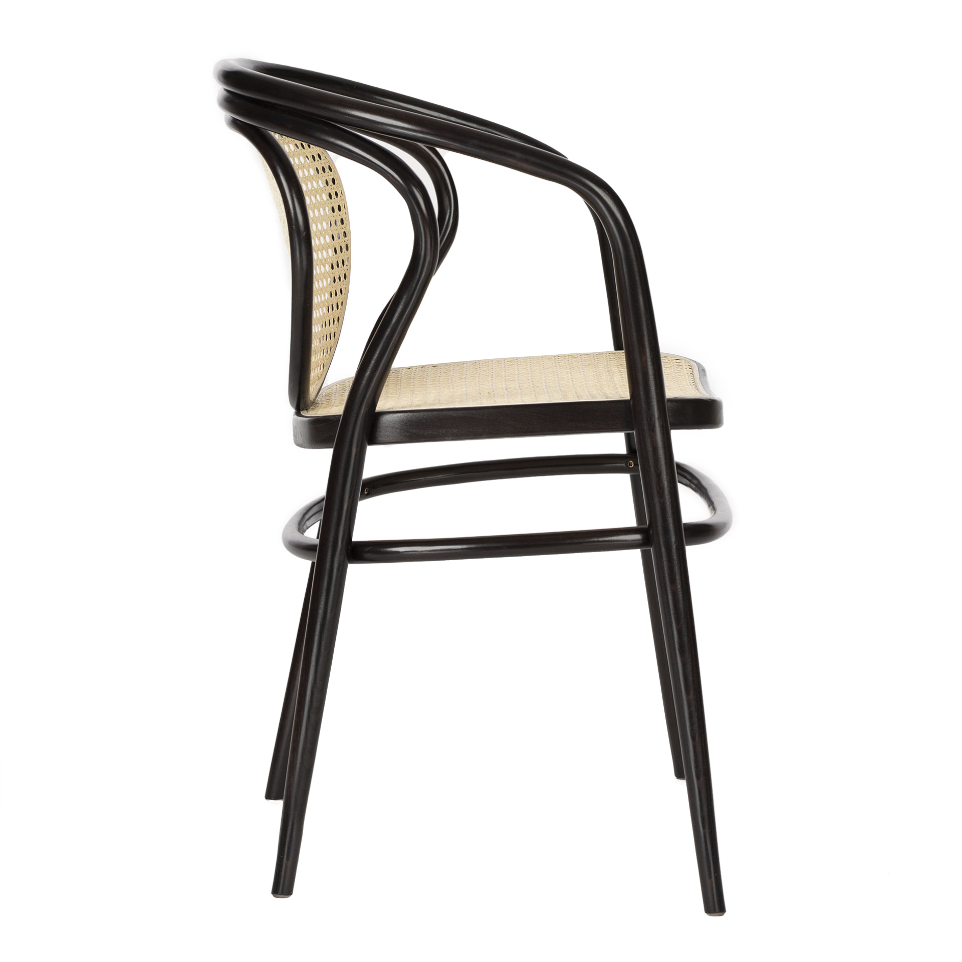 Bentwood armchair with woven back B-1400