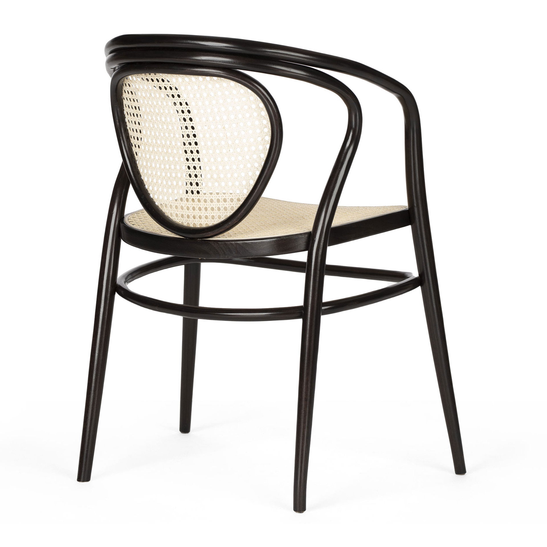 Bentwood armchair with woven back B-1400