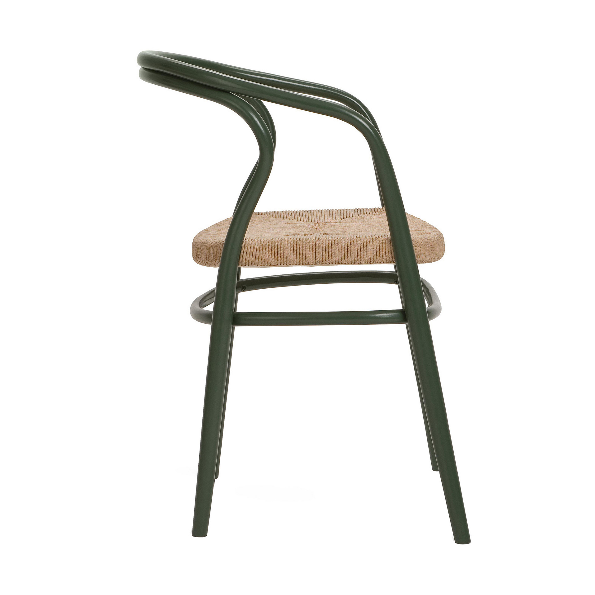 Bentwood armchair with a cord-woven seat B-1404