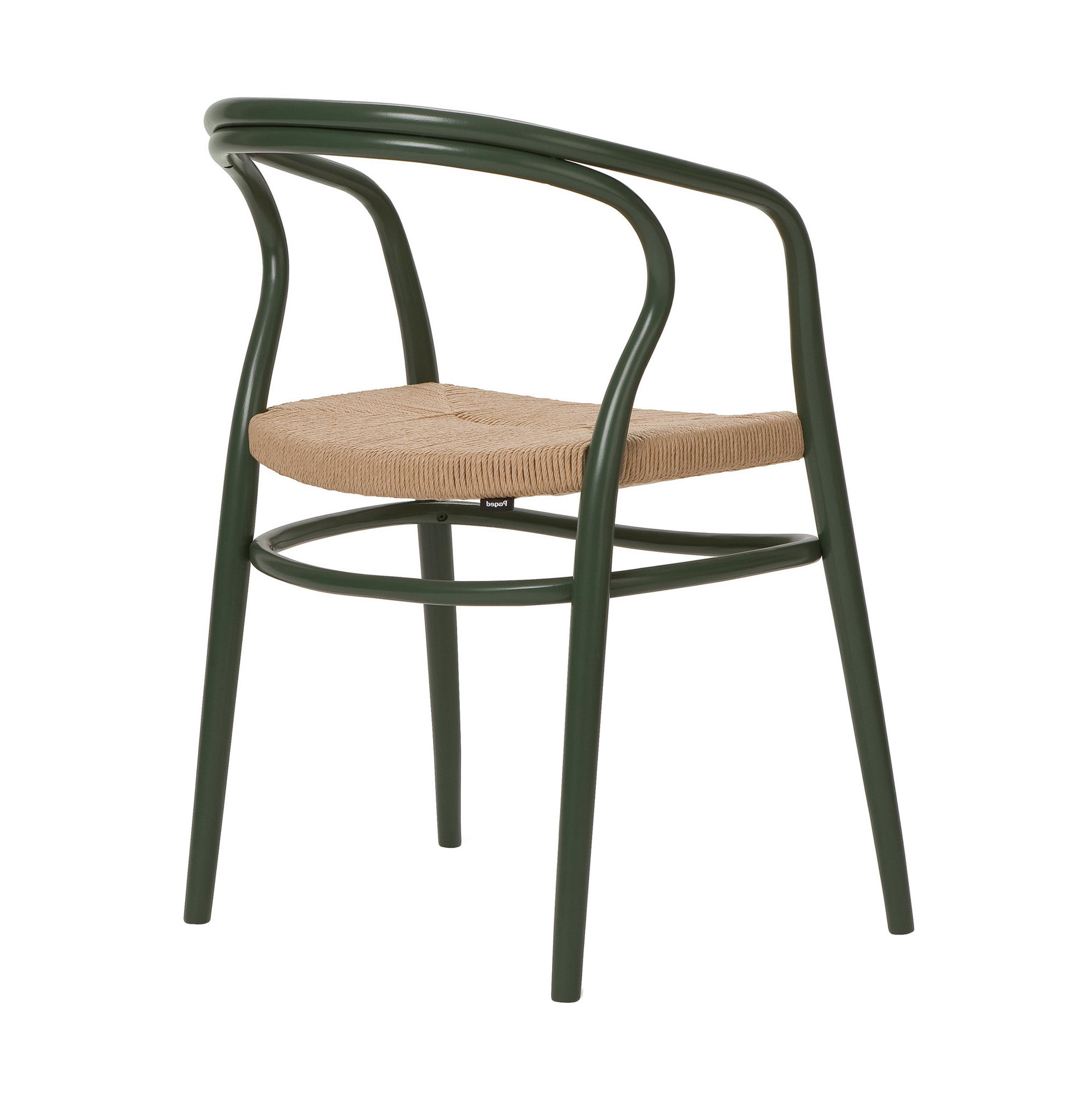 Bentwood armchair with a cord-woven seat B-1404