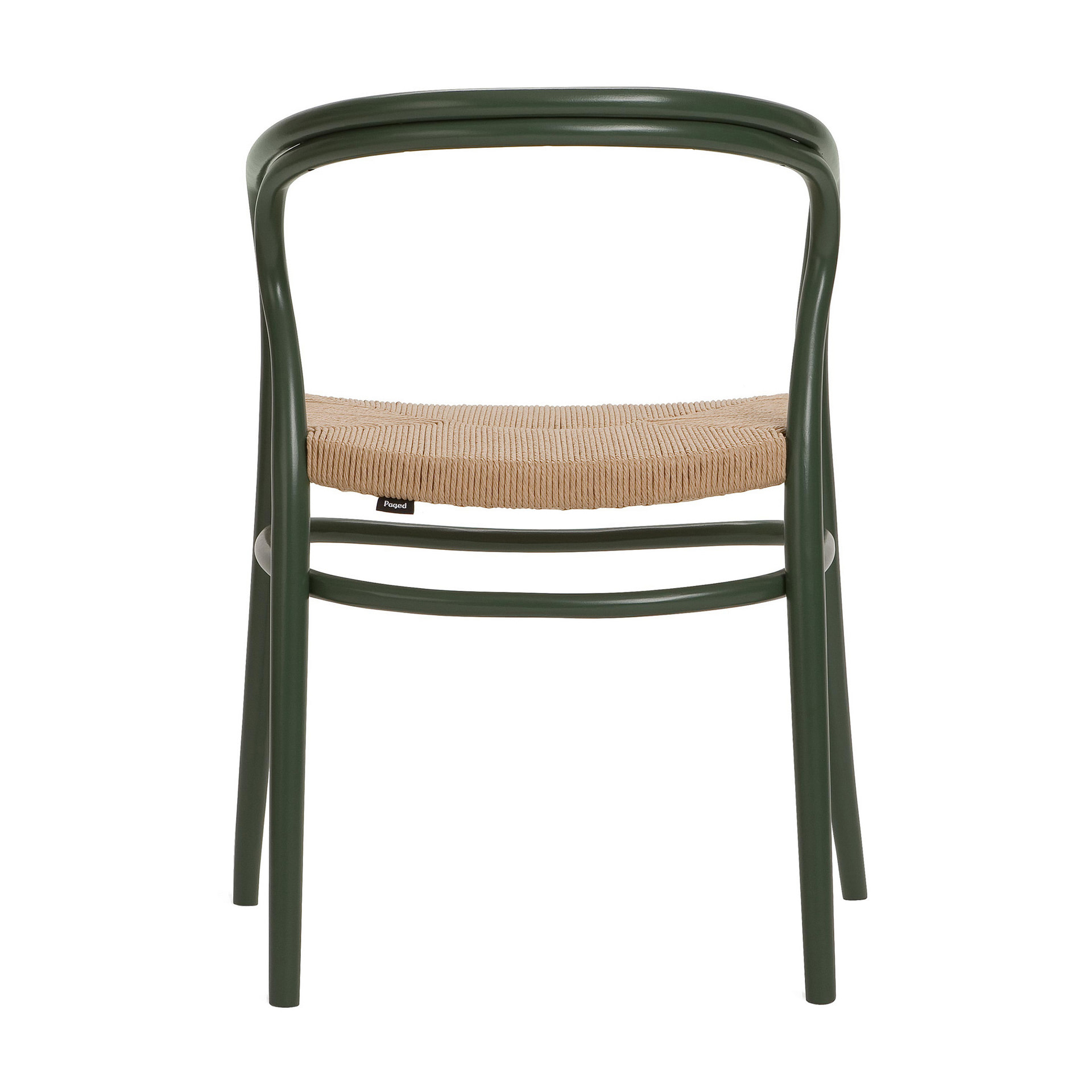 Bentwood armchair with a cord-woven seat B-1404