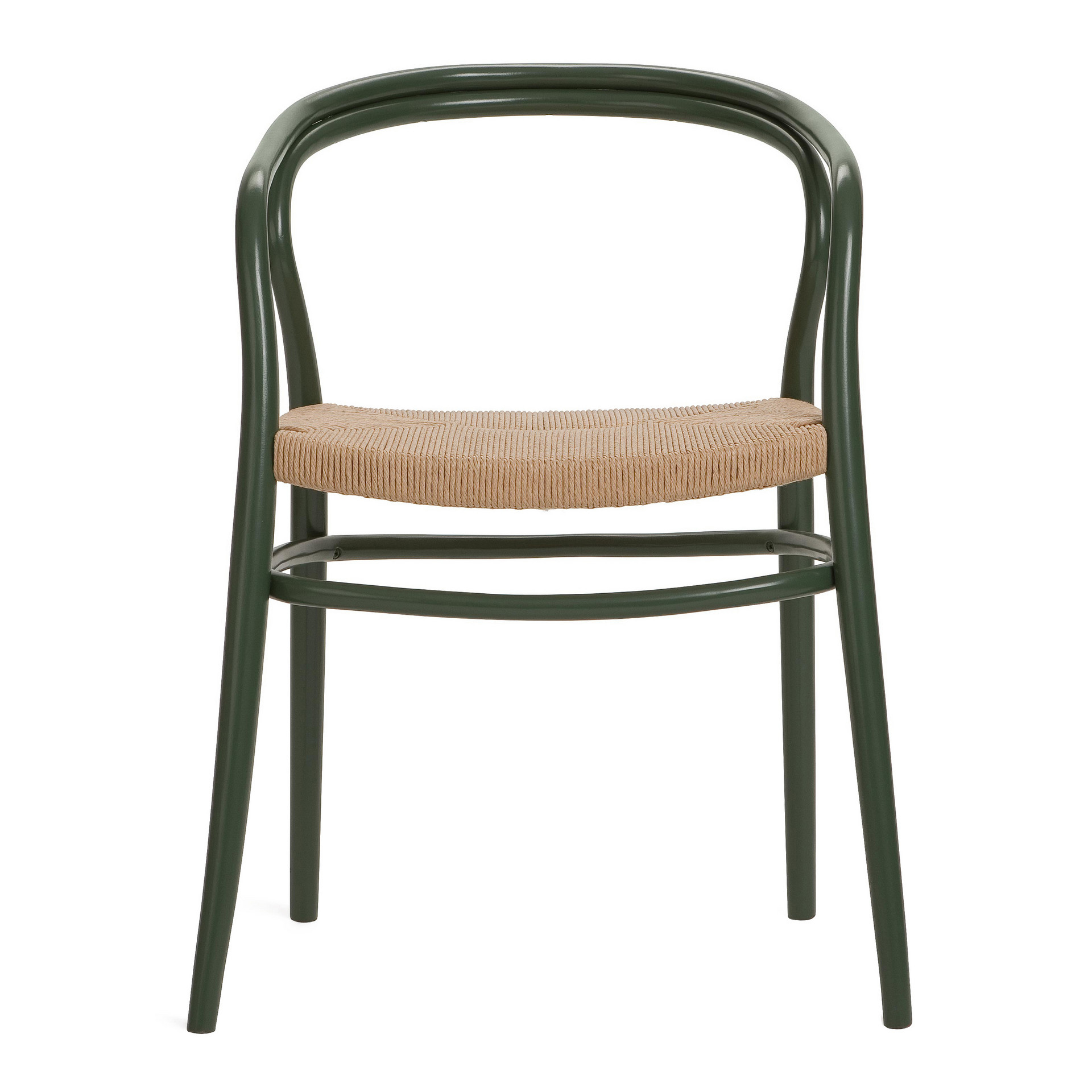 Bentwood armchair with a cord-woven seat B-1404