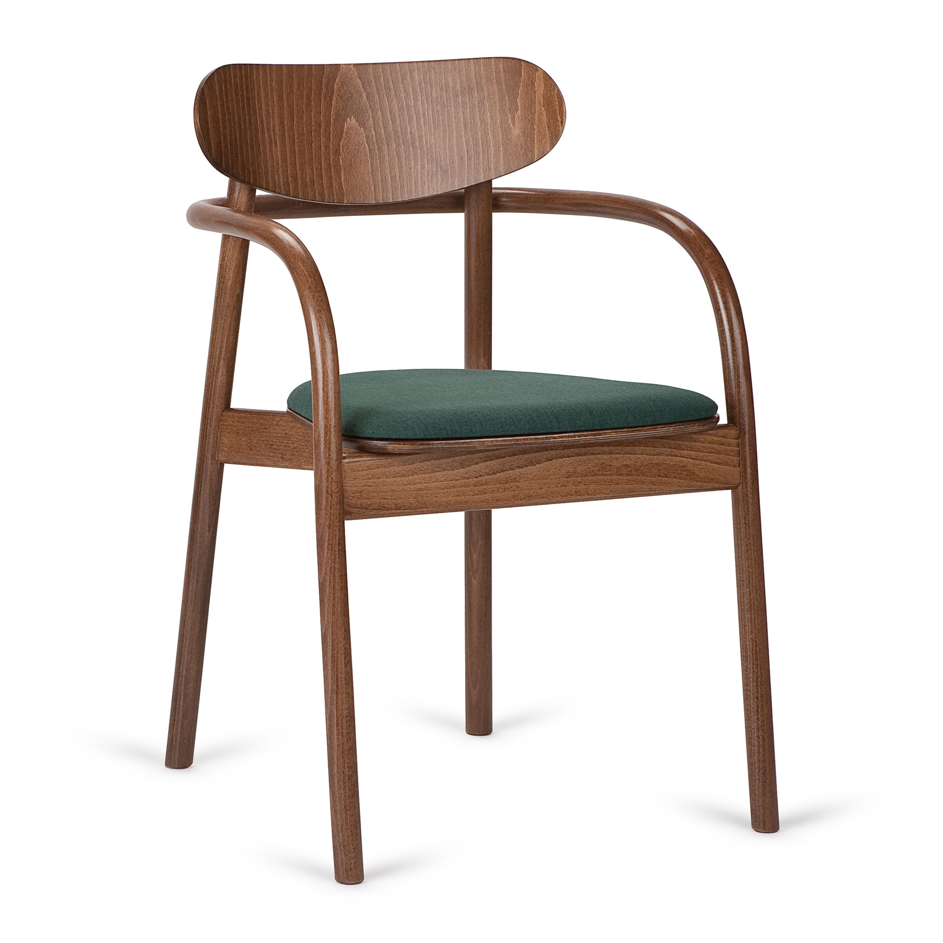 Wooden armchair with solid or upholstered seat B-2960 La Benda