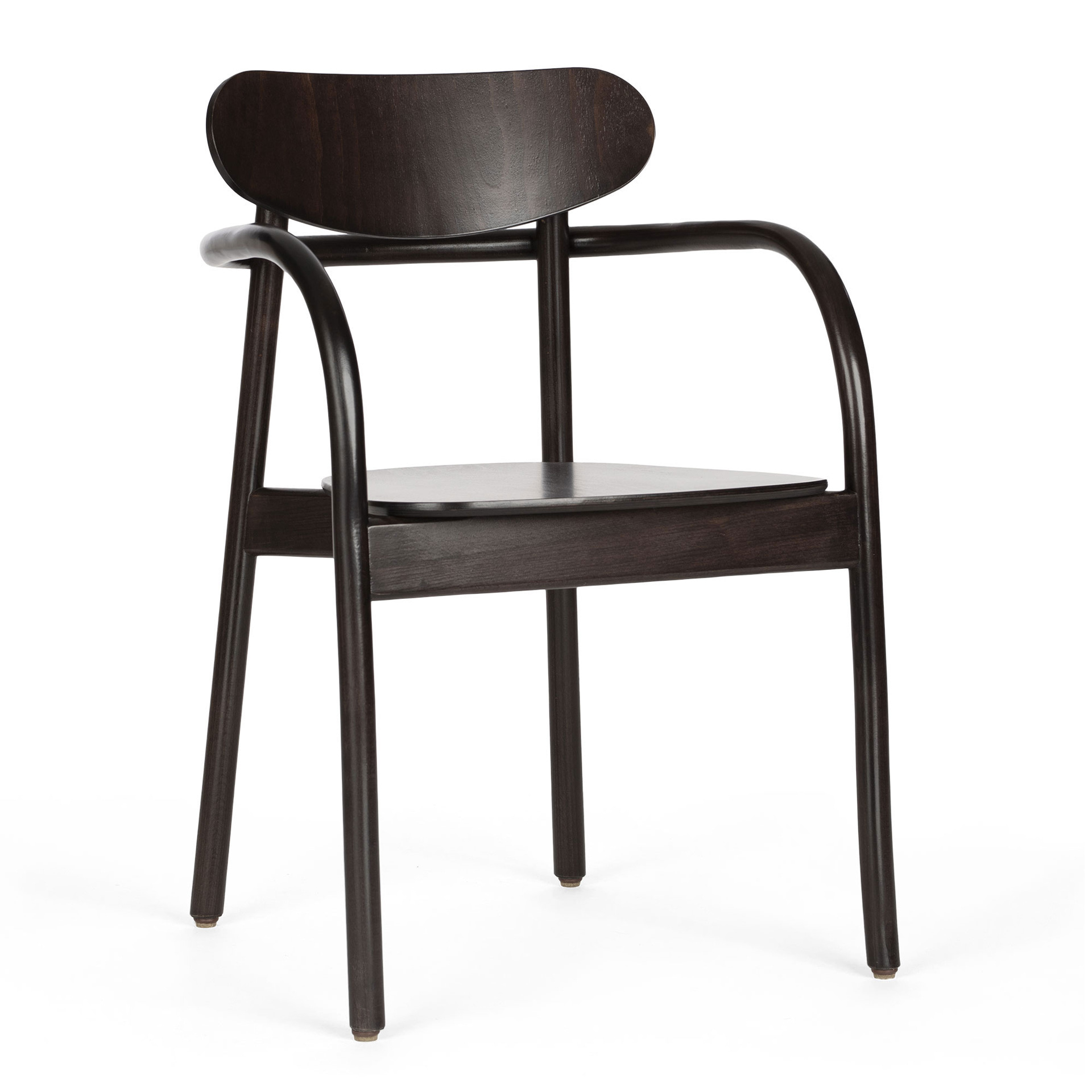Wooden armchair with solid or upholstered seat B-2960 La Benda
