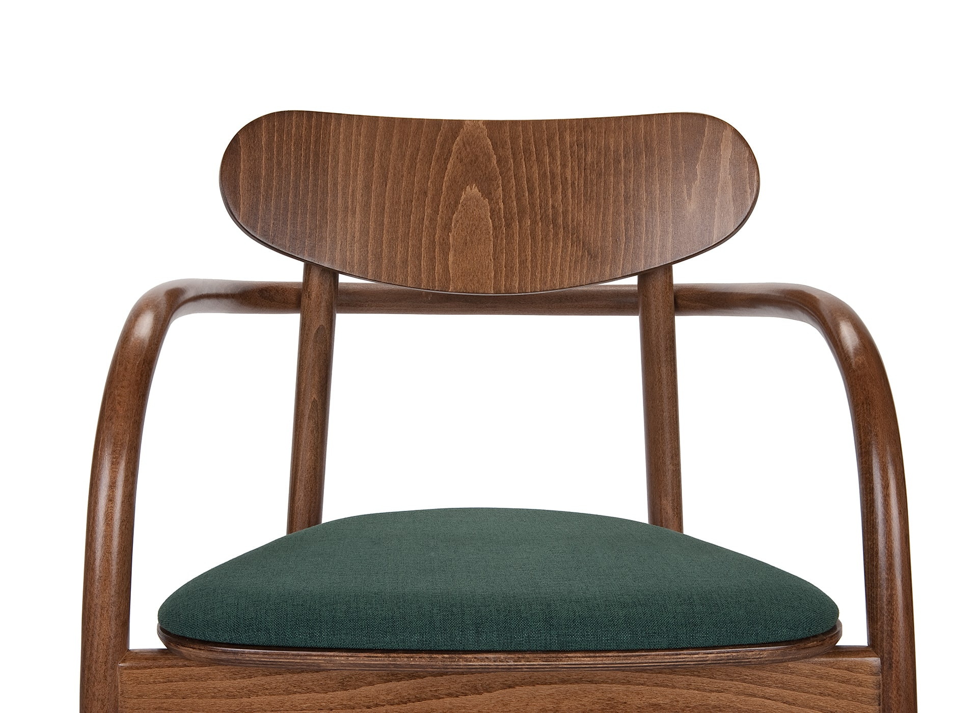Beech stackable chair with armrests B-2961 La Benda
