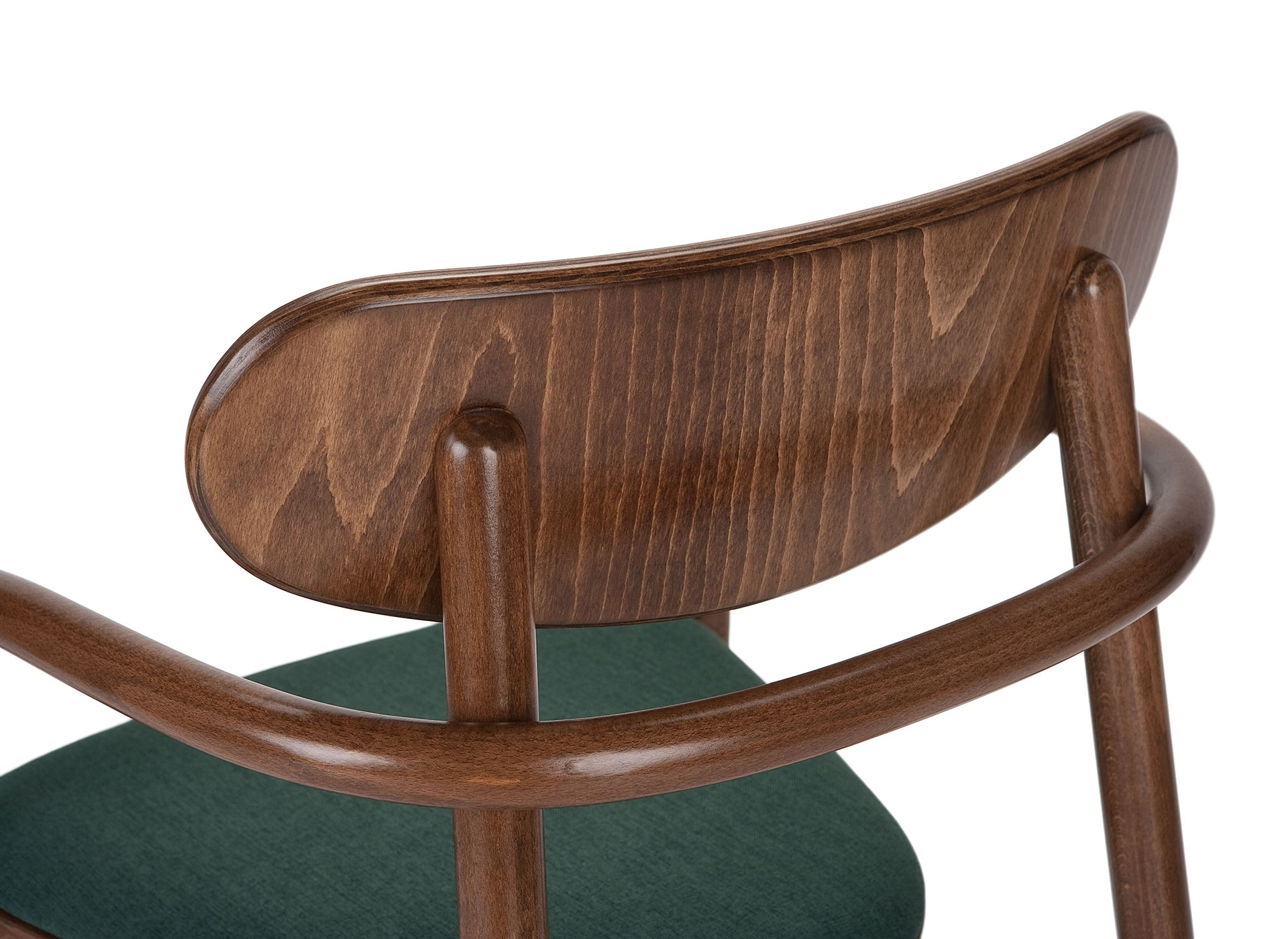 Beech stackable chair with armrests B-2961 La Benda