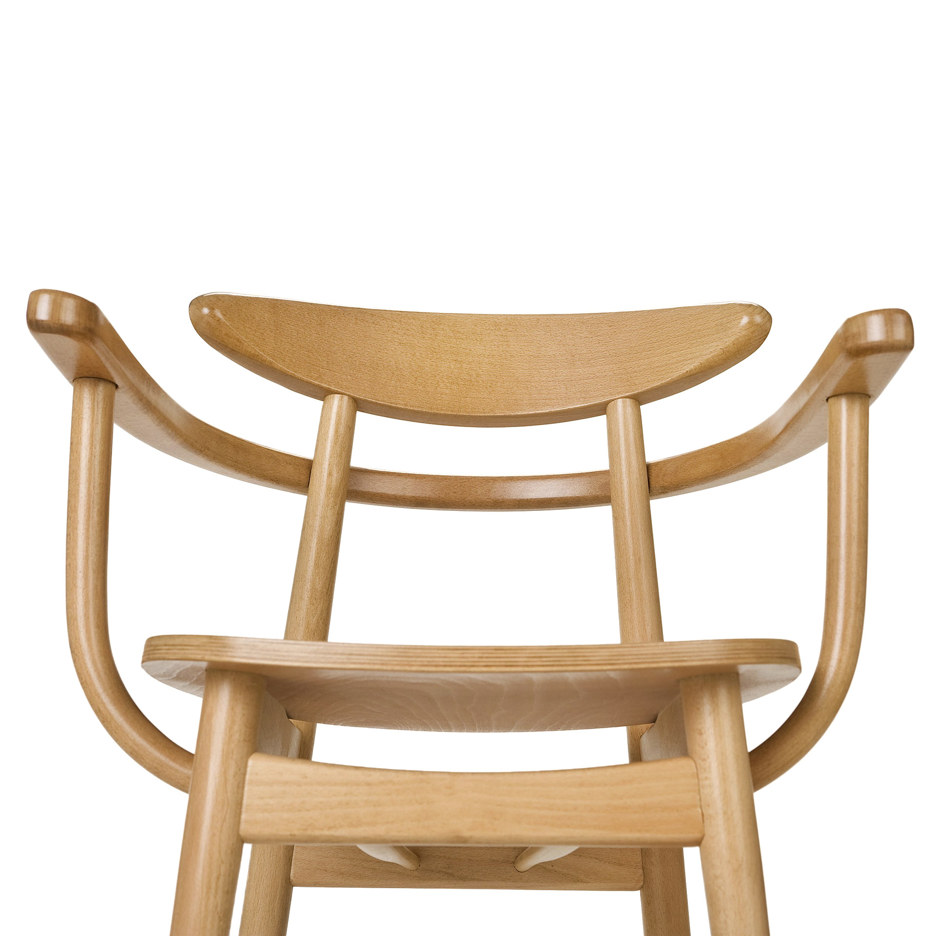 Sillon de madera con asiento macizo o tapizado B-4100