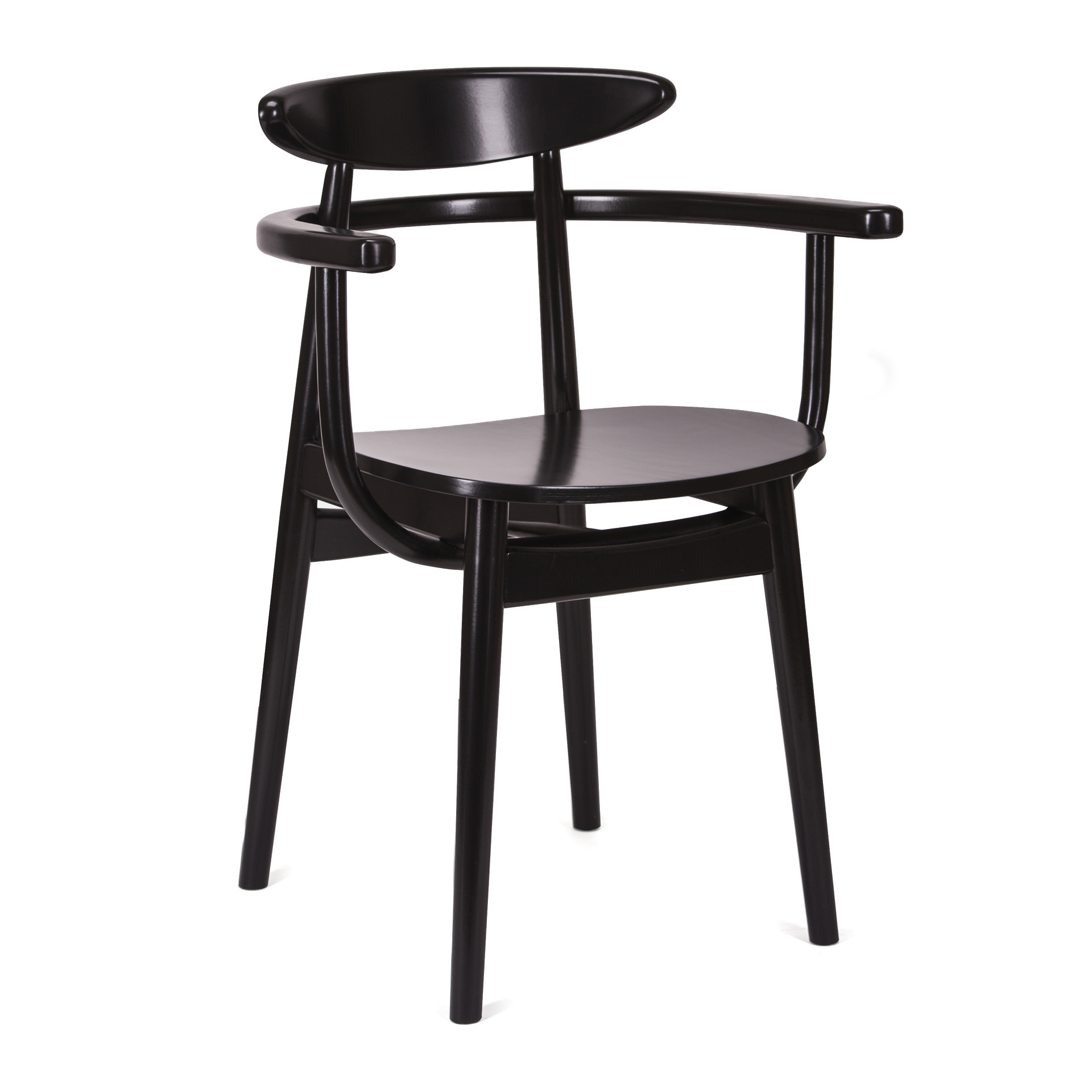 Sillon de madera con asiento macizo o tapizado B-4100