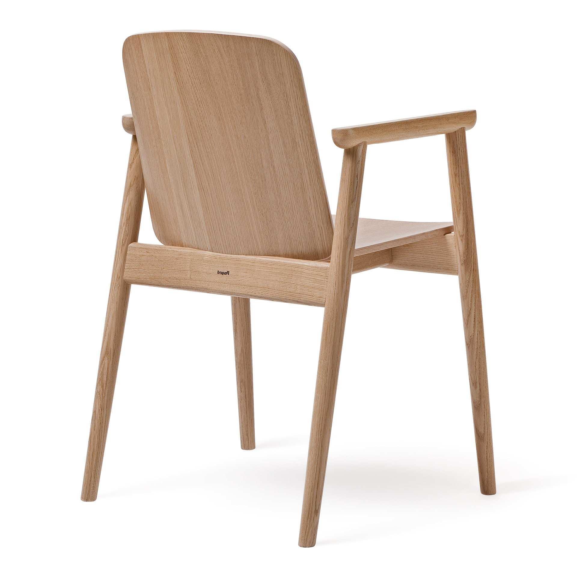 Wooden armchair with solid or upholstered seat B-4390 PROP