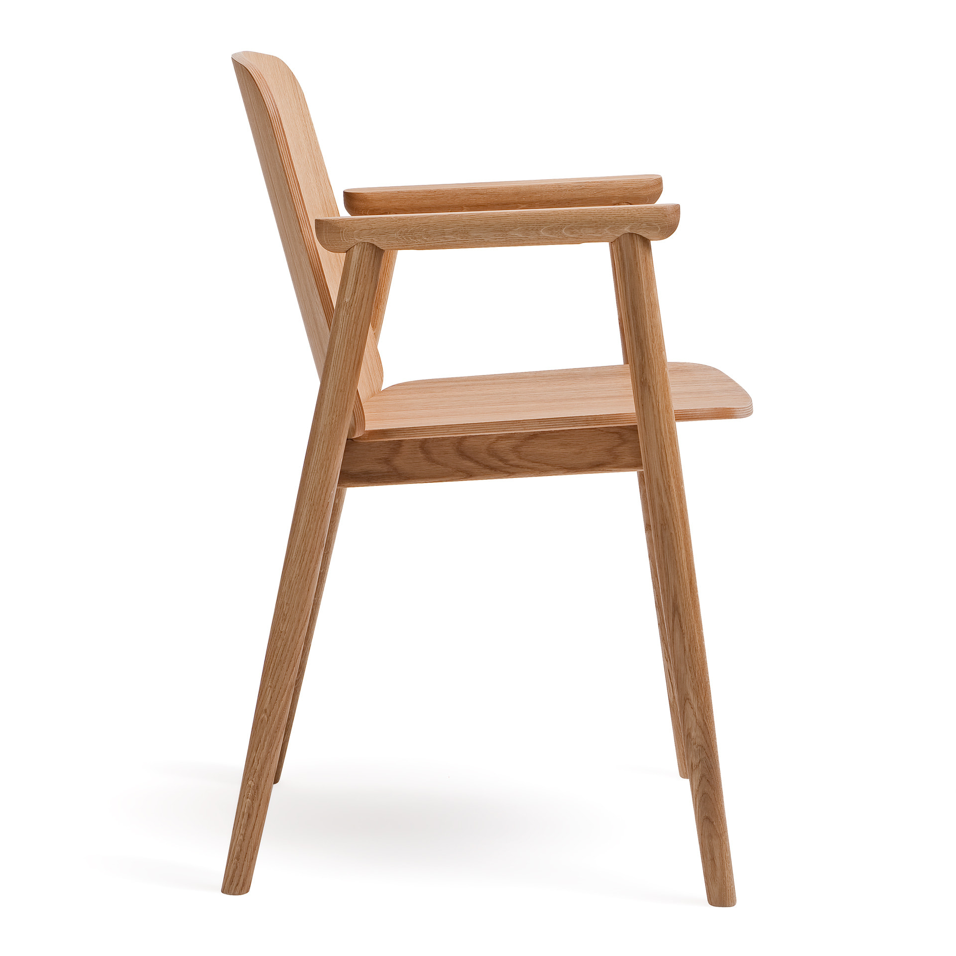 Wooden armchair with solid or upholstered seat B-4390 PROP