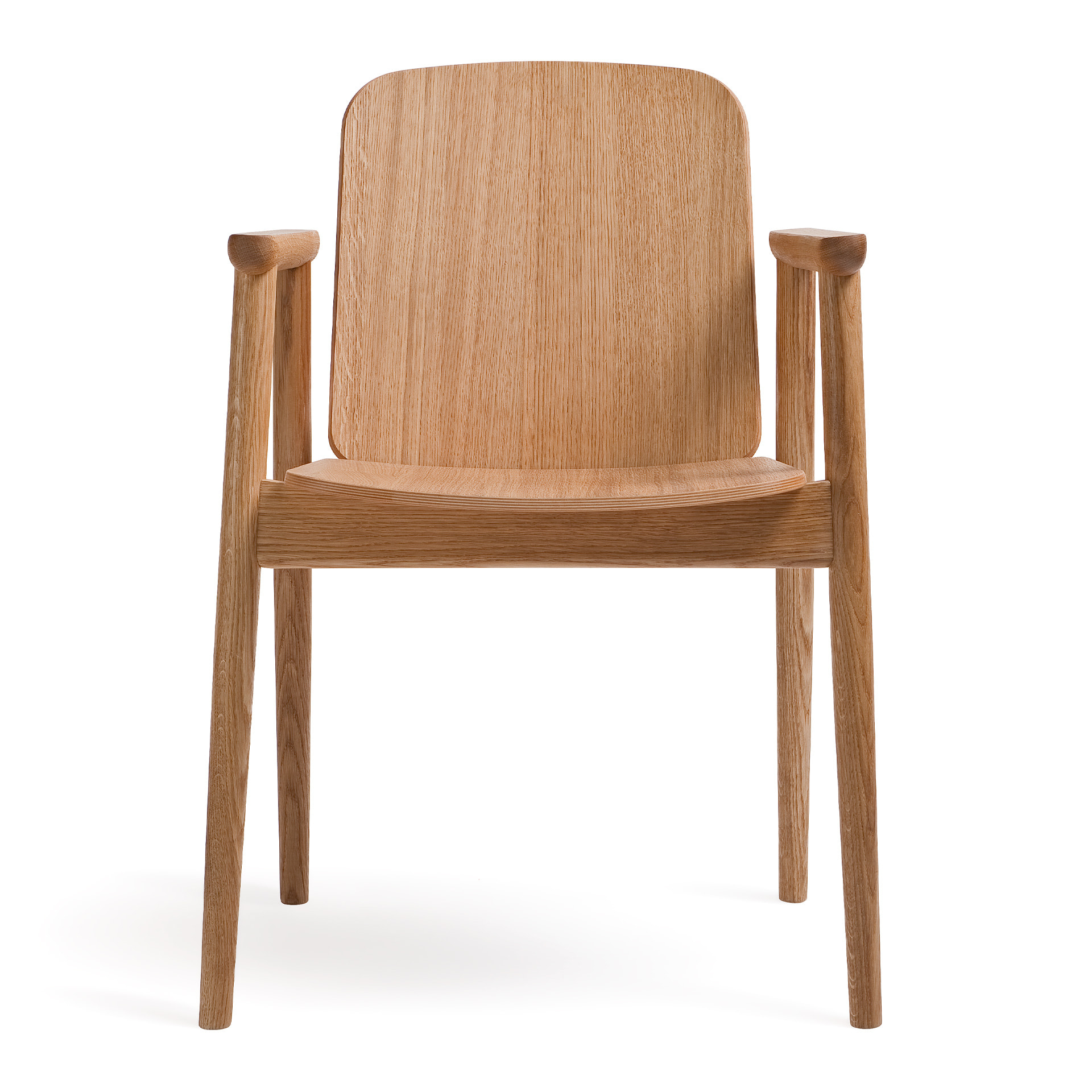 Wooden armchair with solid or upholstered seat B-4390 PROP