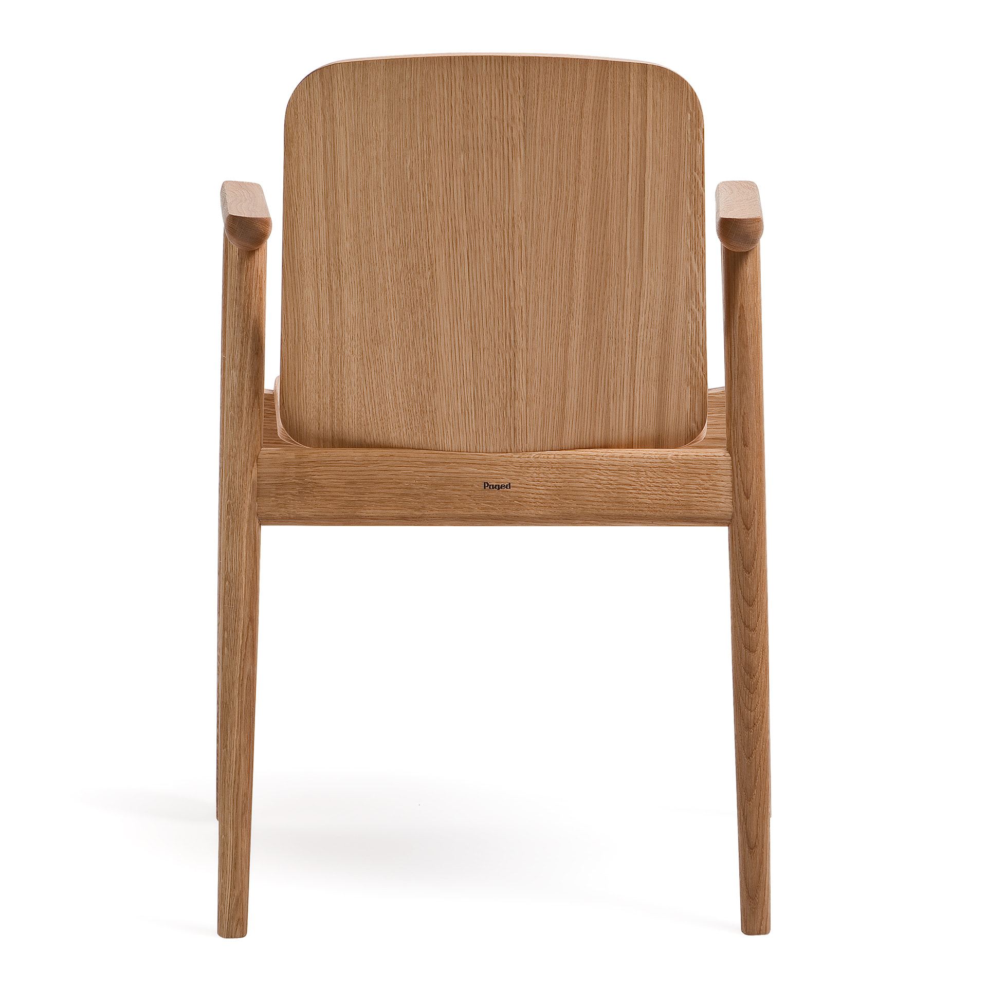 Wooden armchair with solid or upholstered seat B-4390 PROP