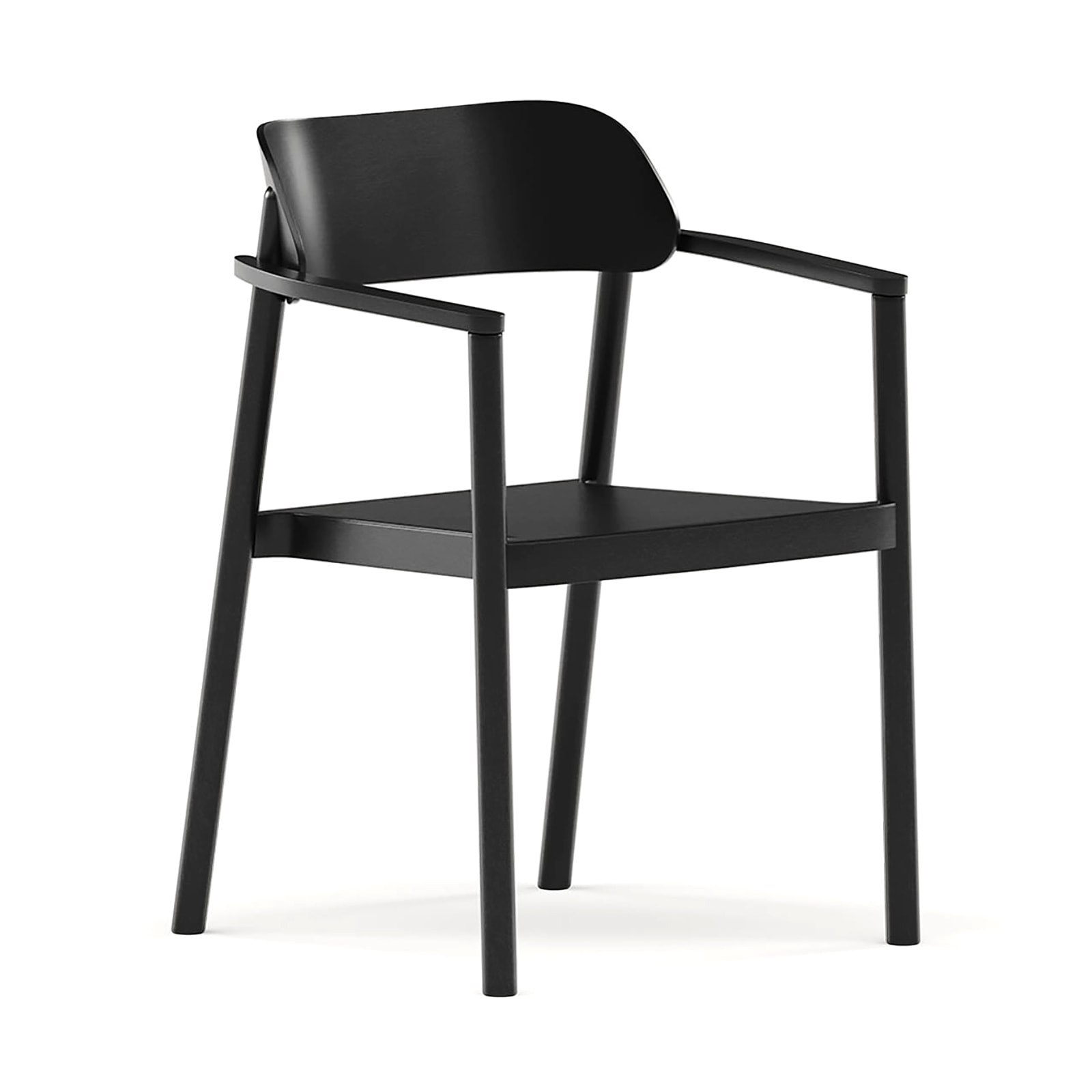 Wooden armchair with solid or upholstered seat B-4590 Nimm