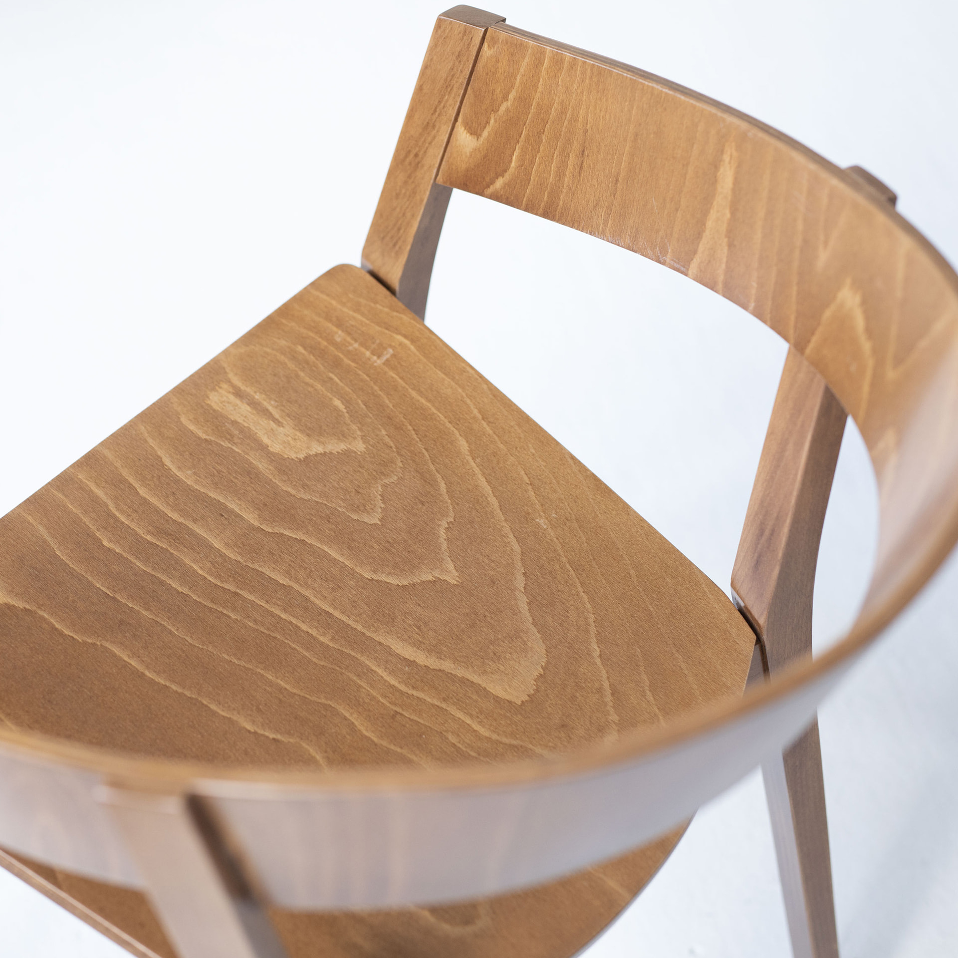 Wooden armchair with solid or padded seat B-4800 Archer