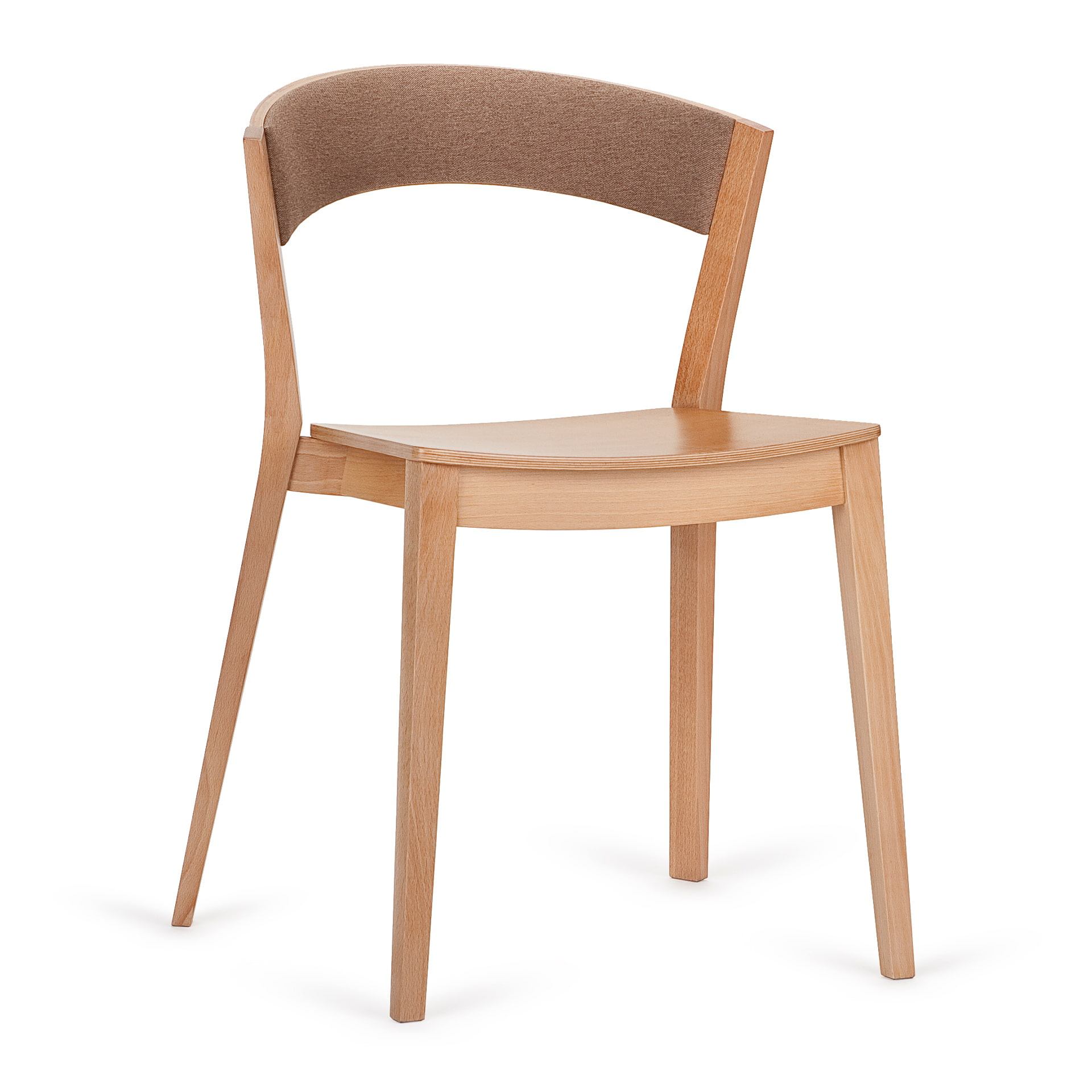 Silla de madera con respaldo blando A-4801 Archer
