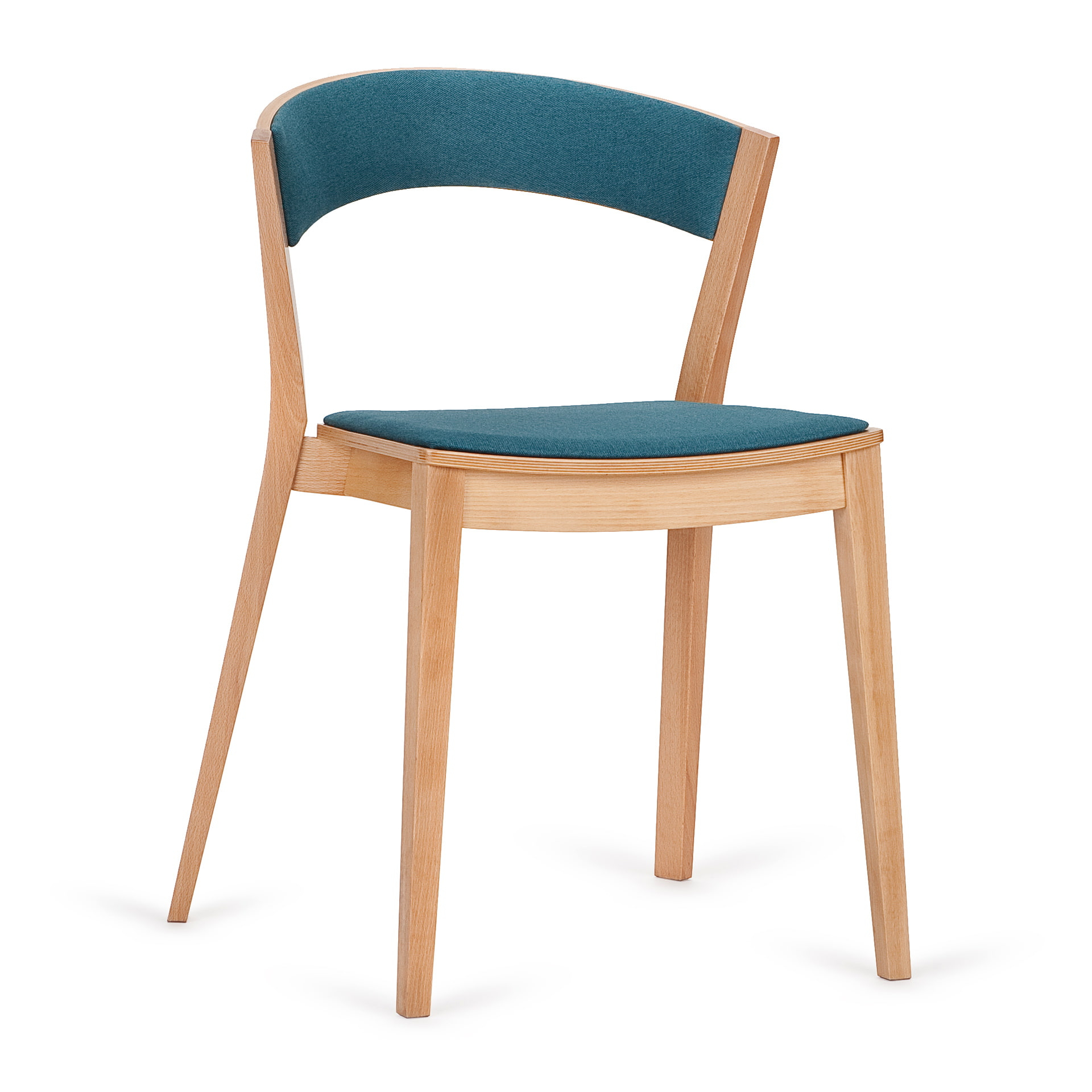 Upholstered wooden chair