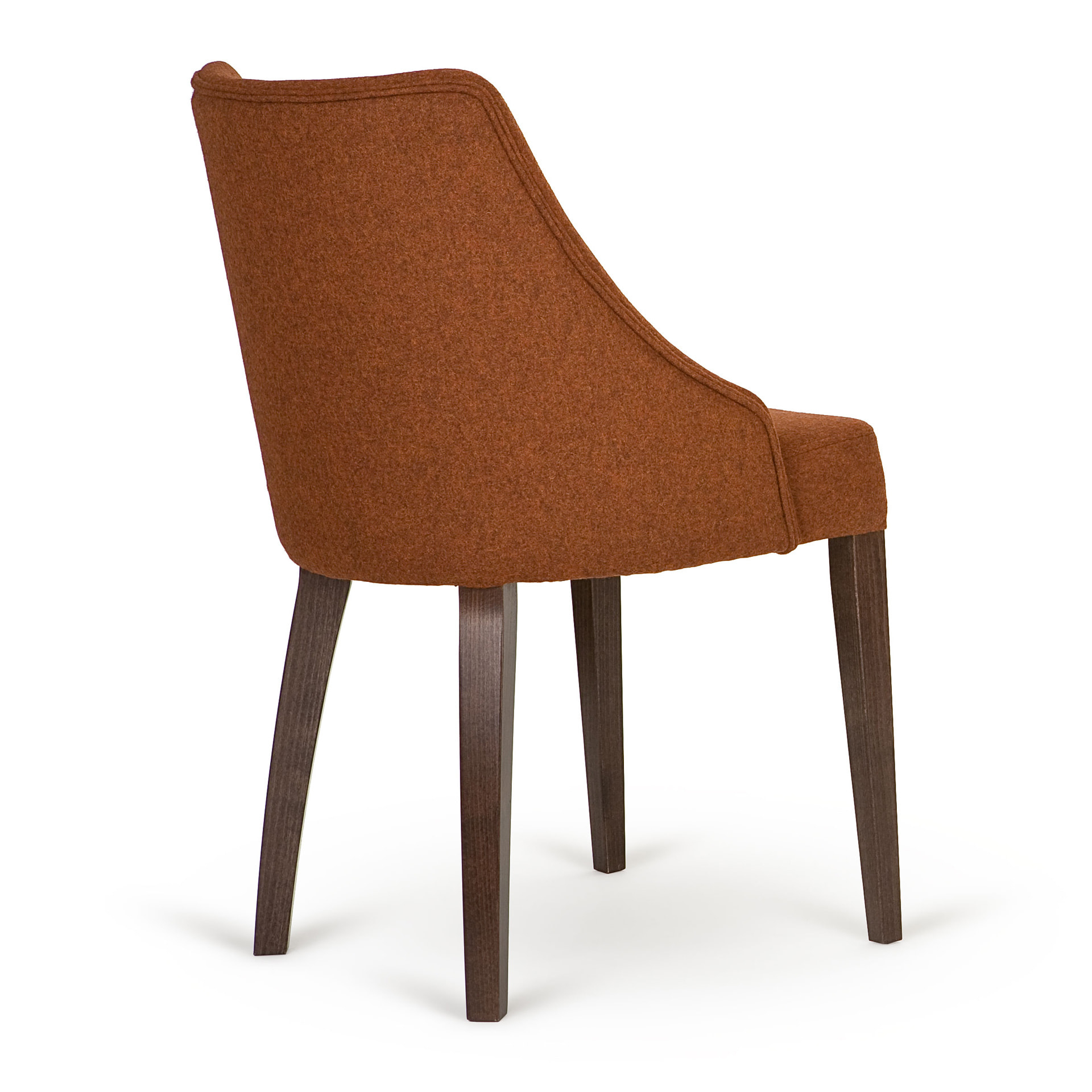 Fully upholstered wooden chair B-5001
