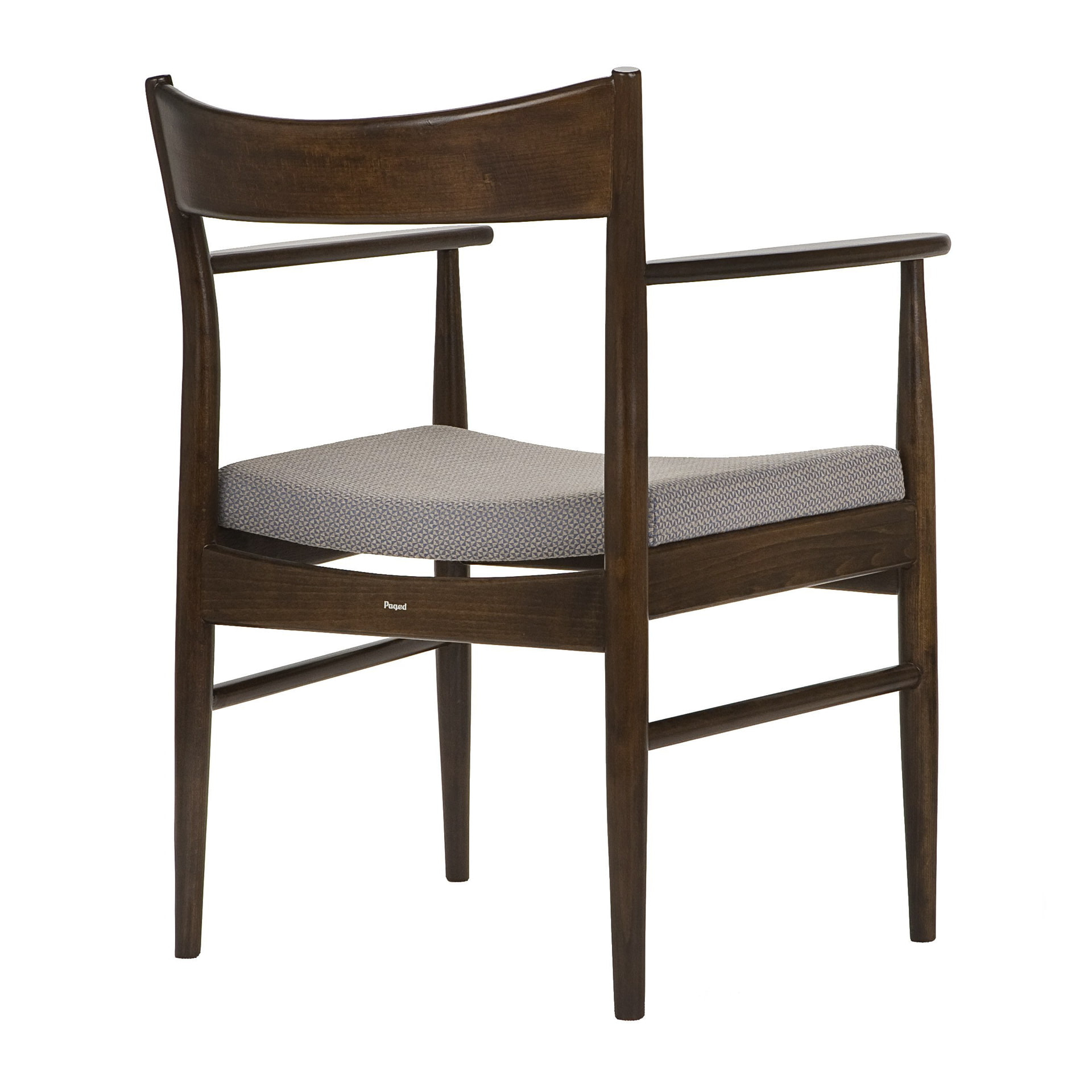 Wooden armchair with upholstered seat B-5860 Heritage