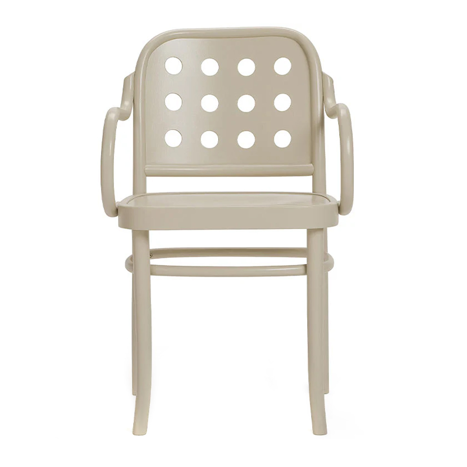 Armchair with round holes in the backrest B-6010