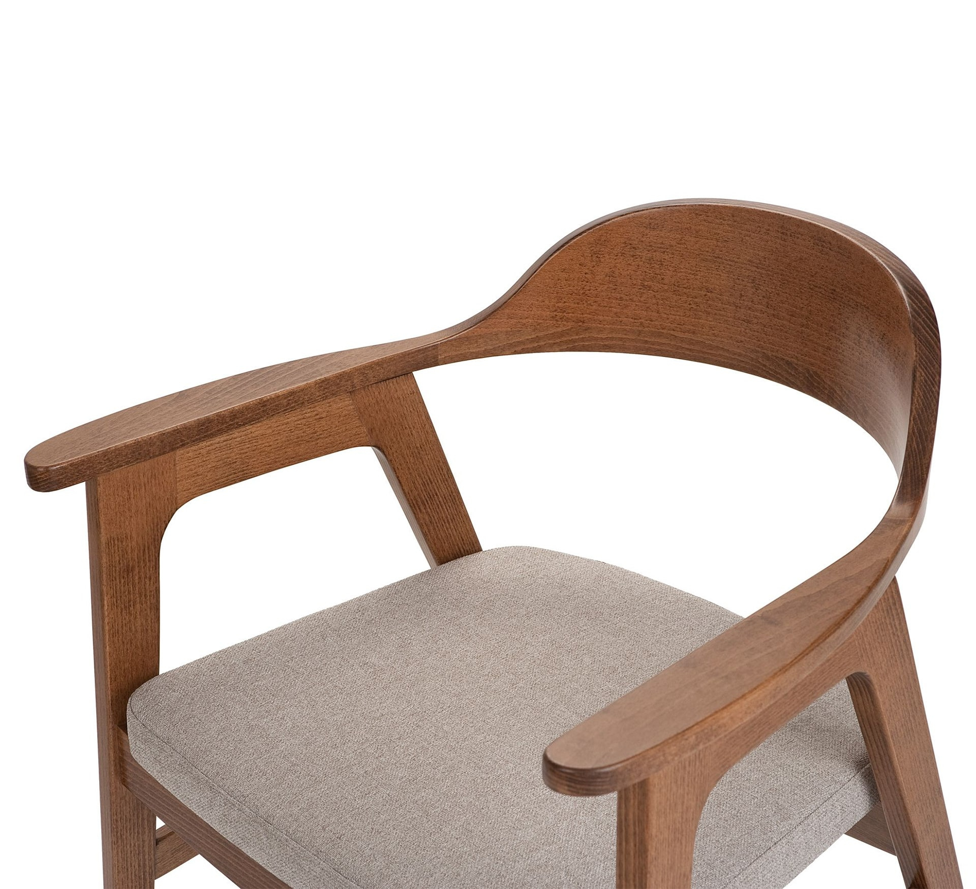 Wooden armchair with upholstered seat B-6210 Heritage